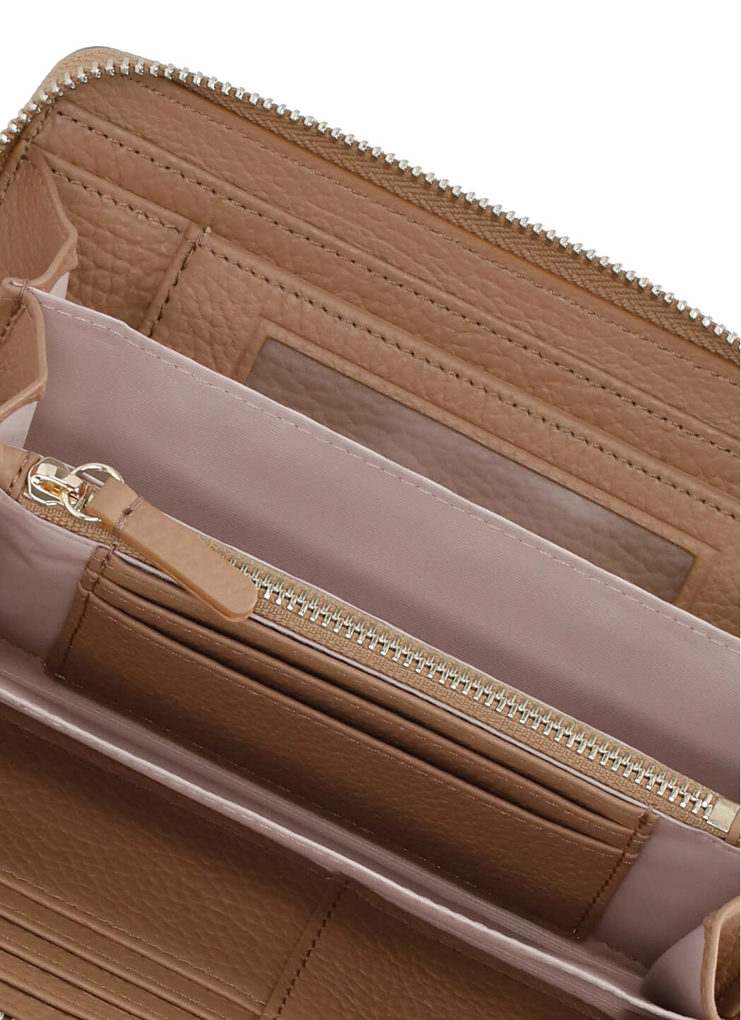 Coccinelle Beige Metallic Soft Wallet