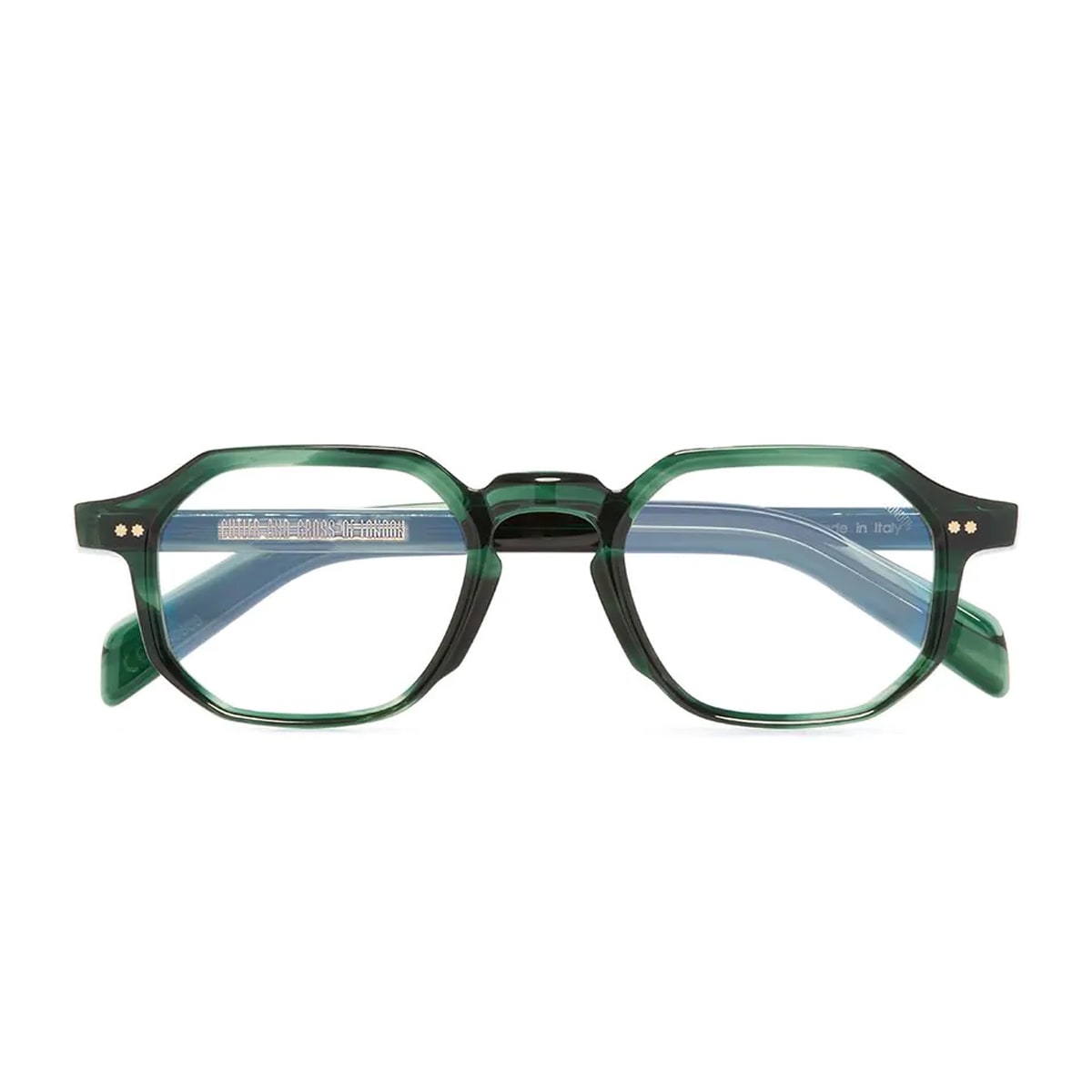 Graham Gr11 03 Striped Dark Green Glasses