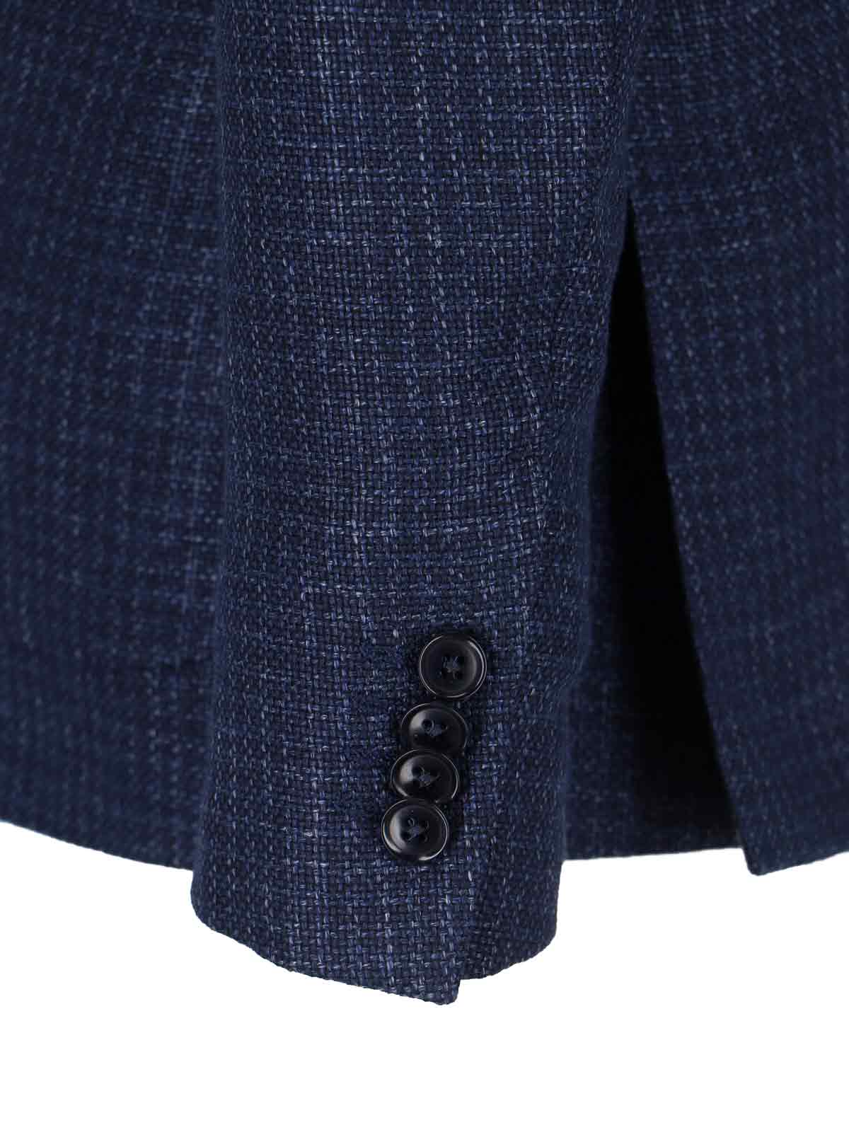 Zegna Single-breasted Blazer - Navy In Blue