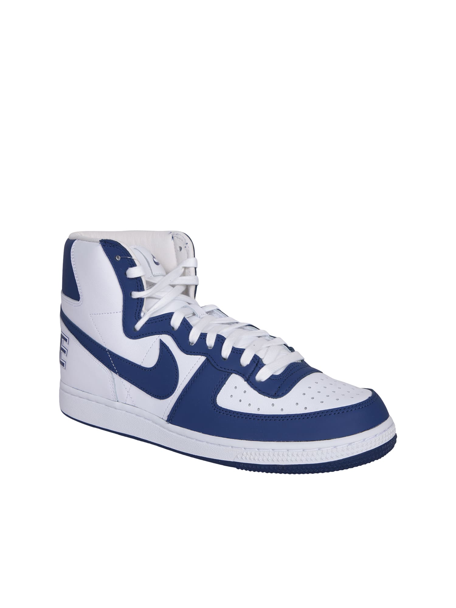 Shop Comme Des Garçons Homme Deux Sneakers High-top Nike Terminator White/blue