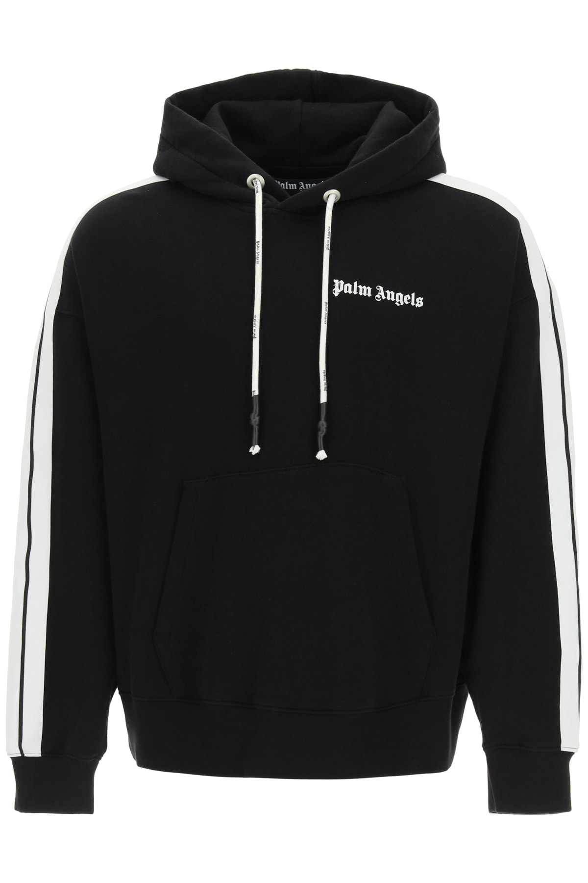 Palm Angels Hooded Sweatshirt With Logo And Bands