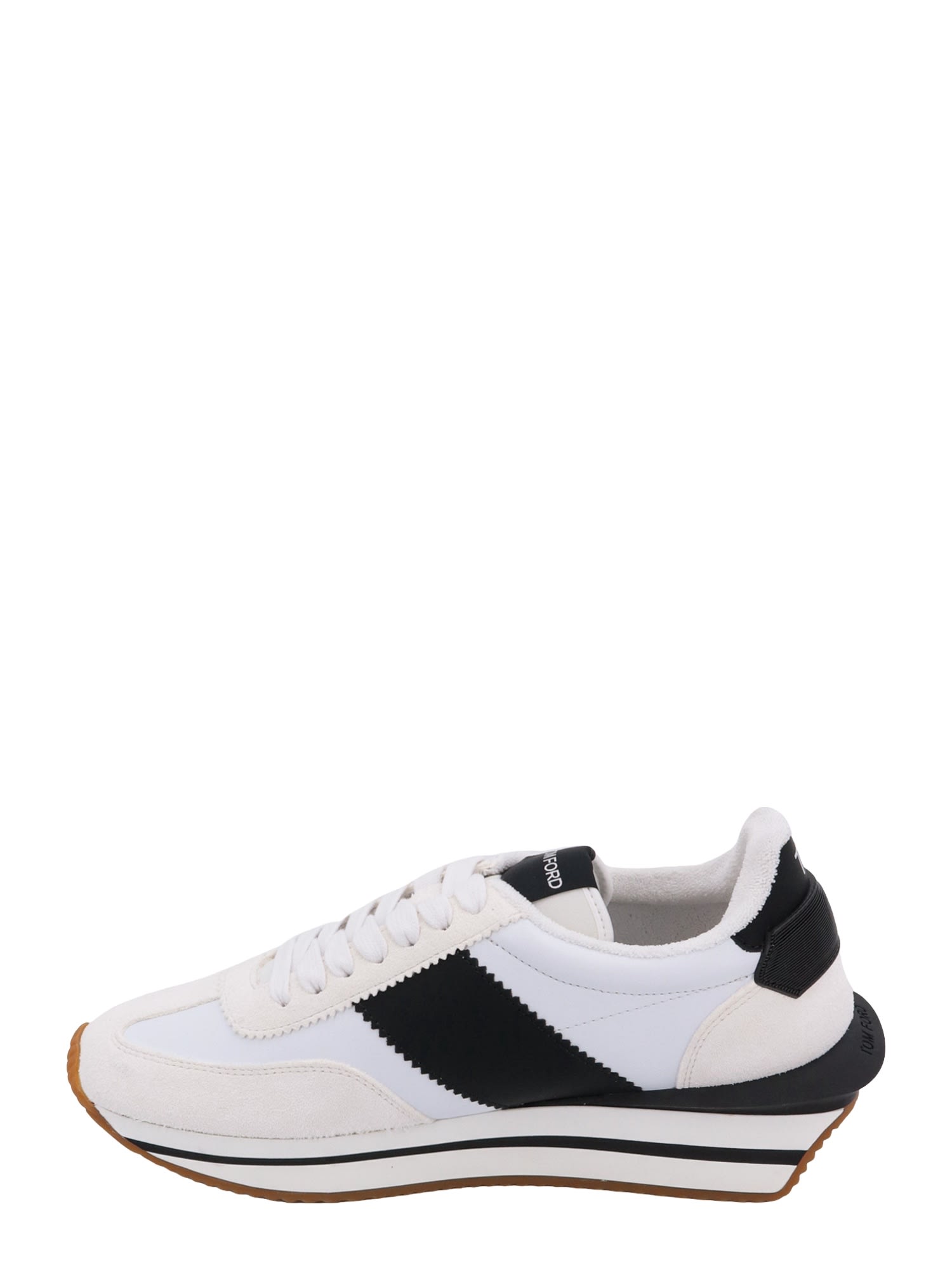 Shop Tom Ford Sneakers In Bianco Nero