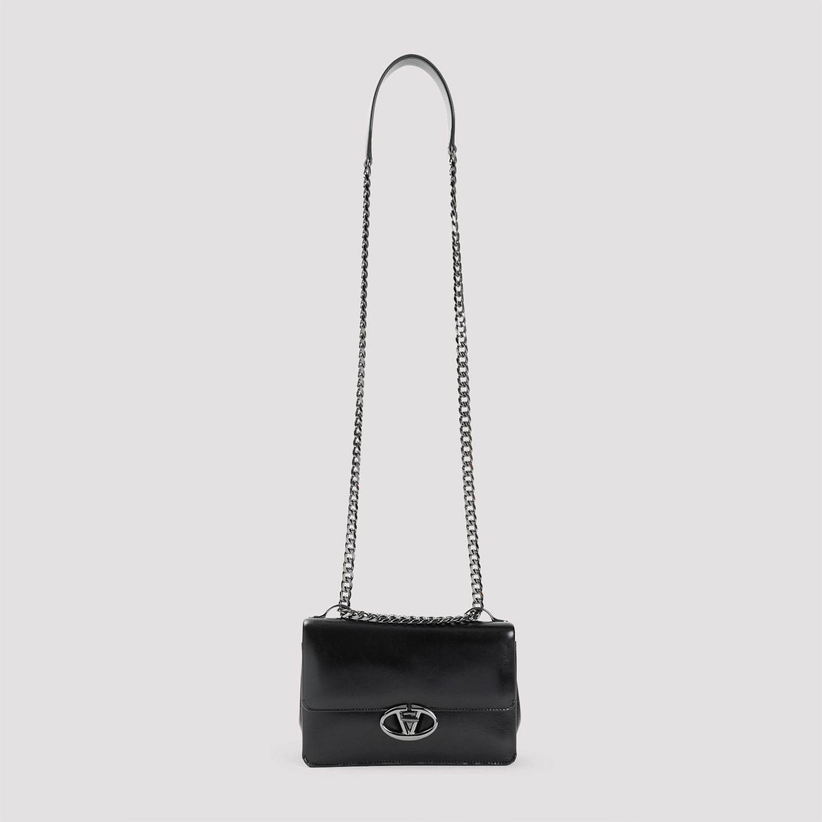 Shop Valentino Chain 1 Small Shoulder Bag In No Nero