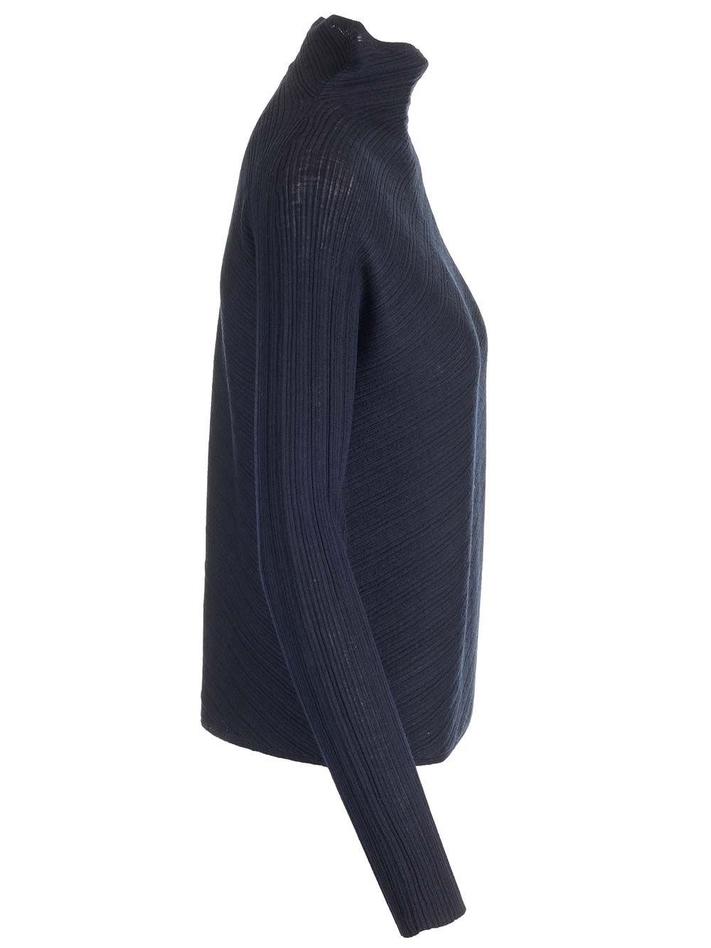Shop Theory Ribbed Turtleneck In Navy