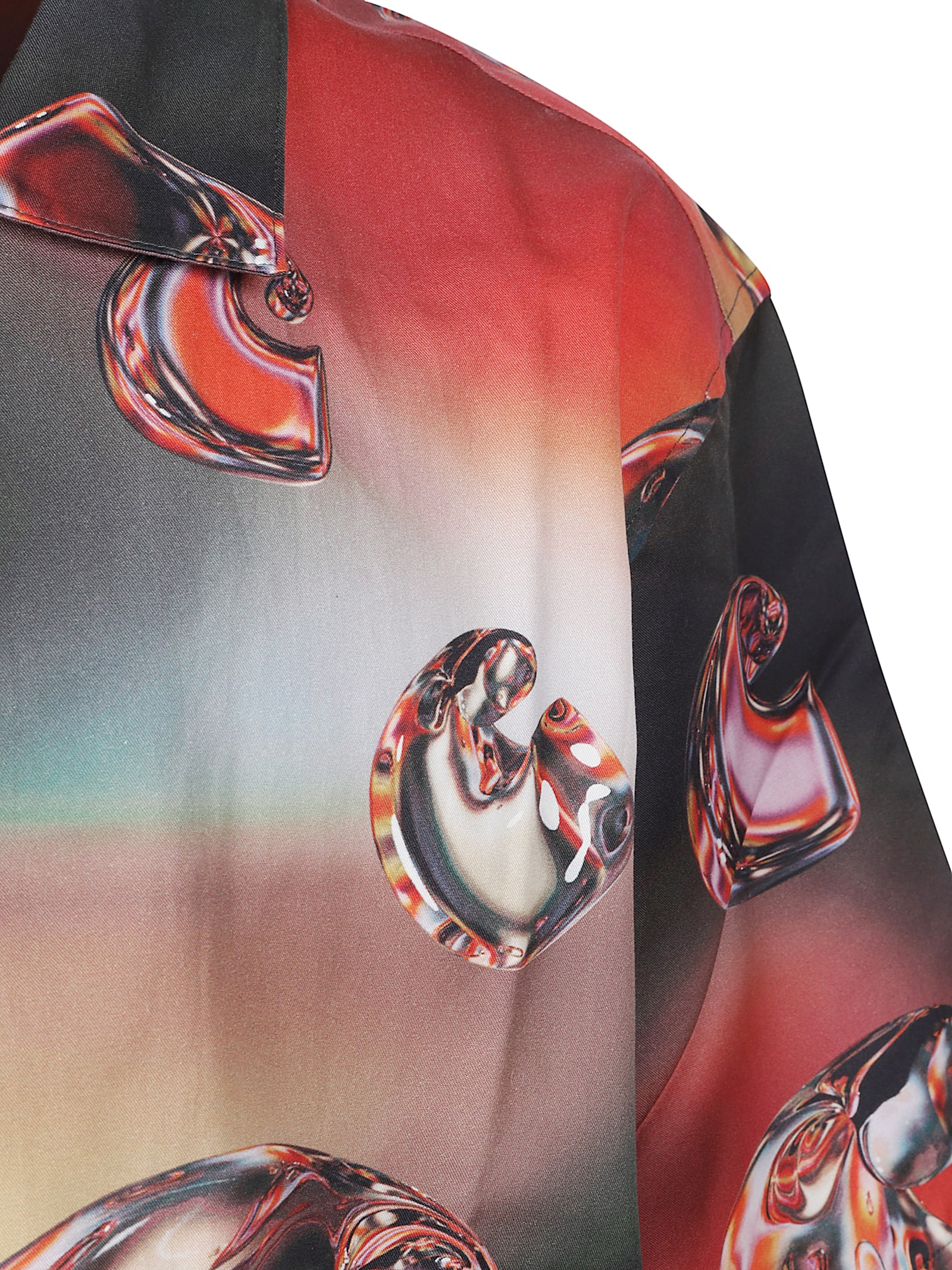 Carhartt Work In Progress Solar Chrome Print Short Sleeve Button-up Shirt In Multi