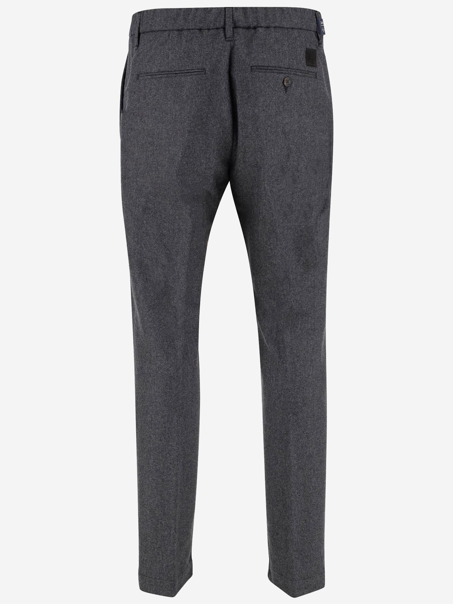 Jacob Cohen Stretch Wool Trousers In Gray