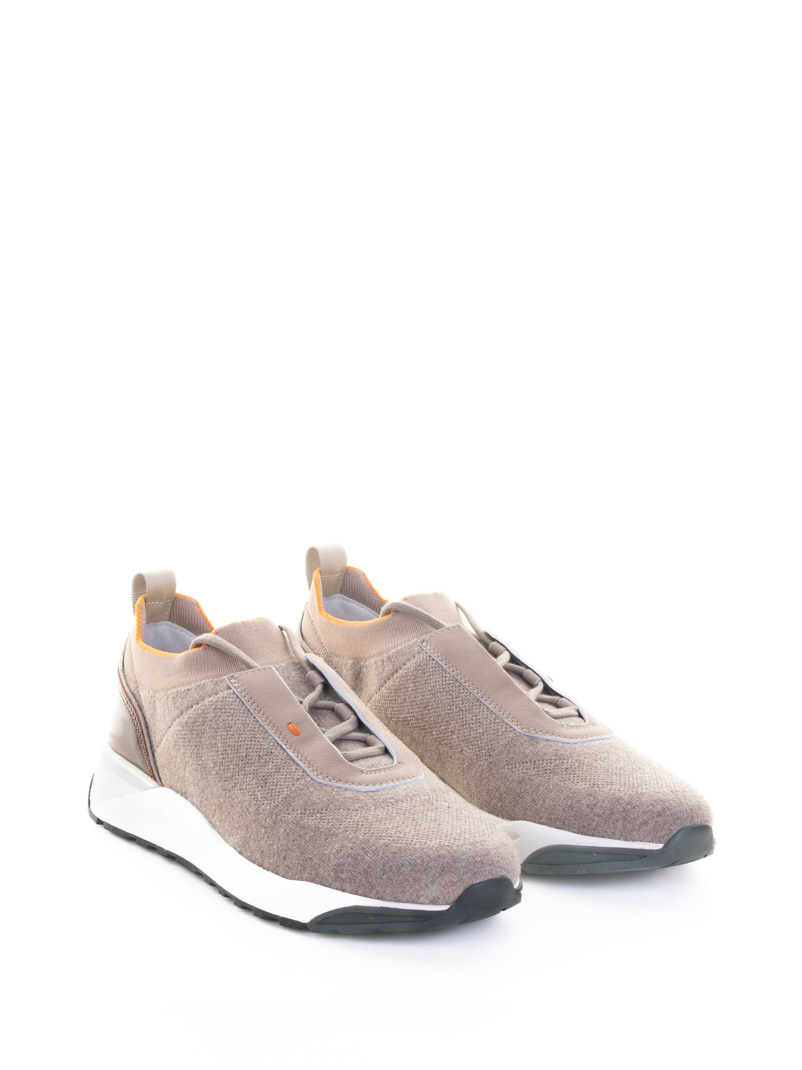 Santoni Sneakers Brown In Brown