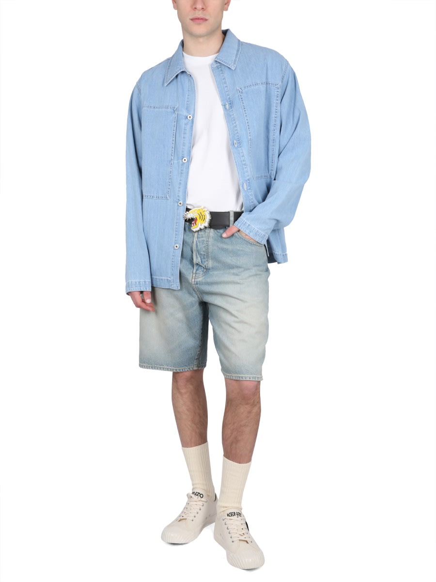 Shop Kenzo Denim Shirt