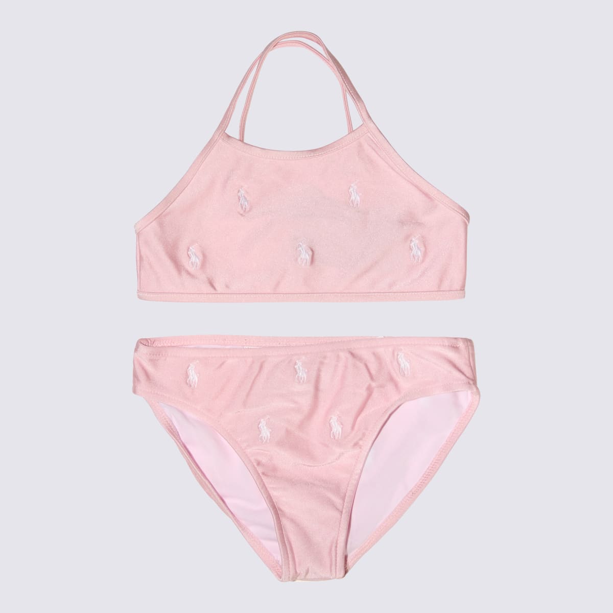 Shop Polo Ralph Lauren Hint Of Pink Bikini Beachwear