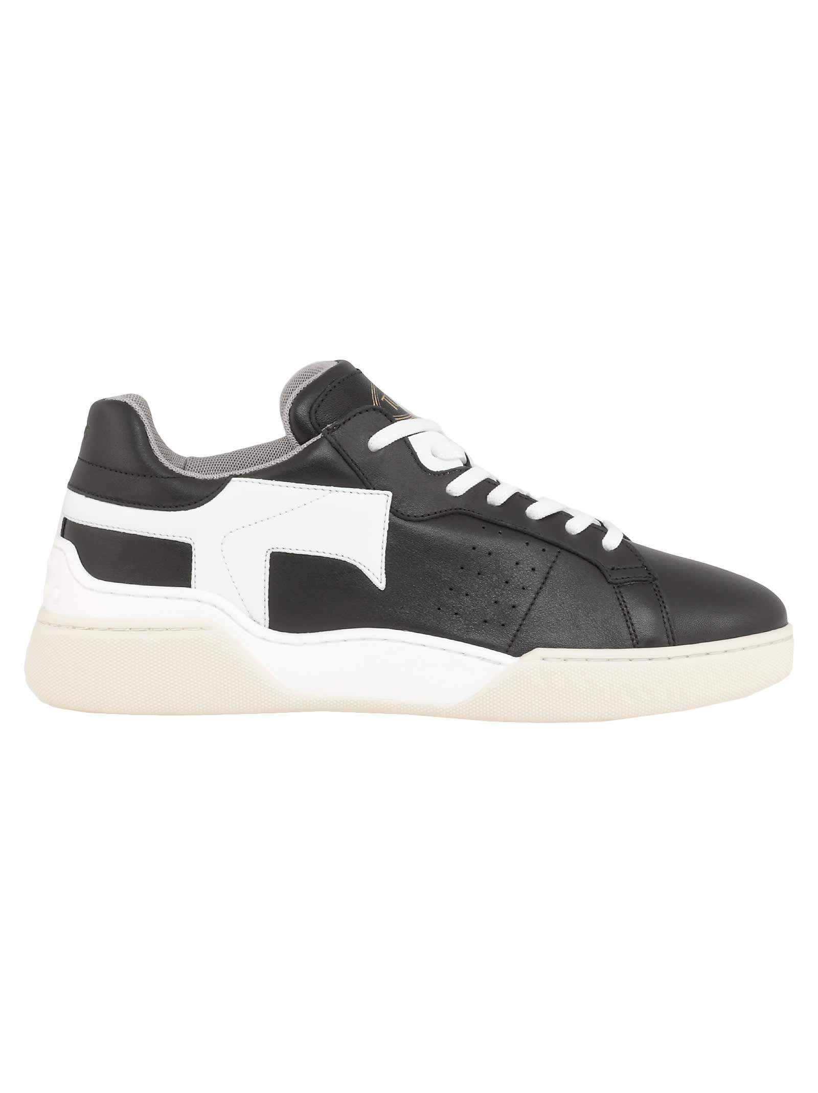 Buy Tods Leather Sneaker online, shop Tods shoes with free shipping