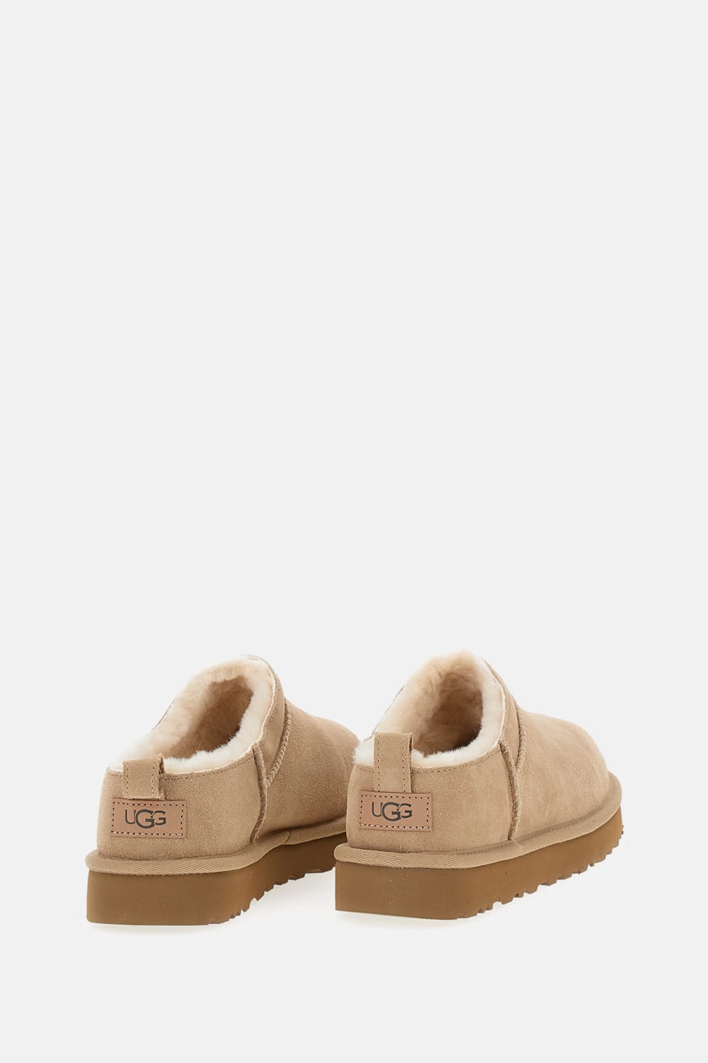 Ugg Classic Micro Suede Sheepskin Boots In Brown