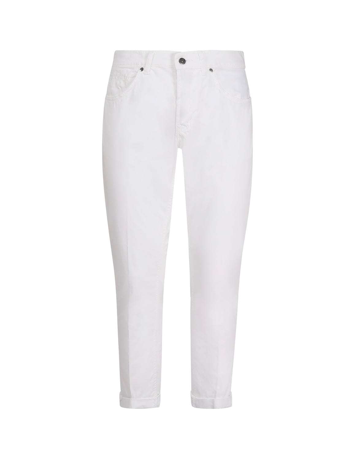 Shop Dondup Straight Jeans In White