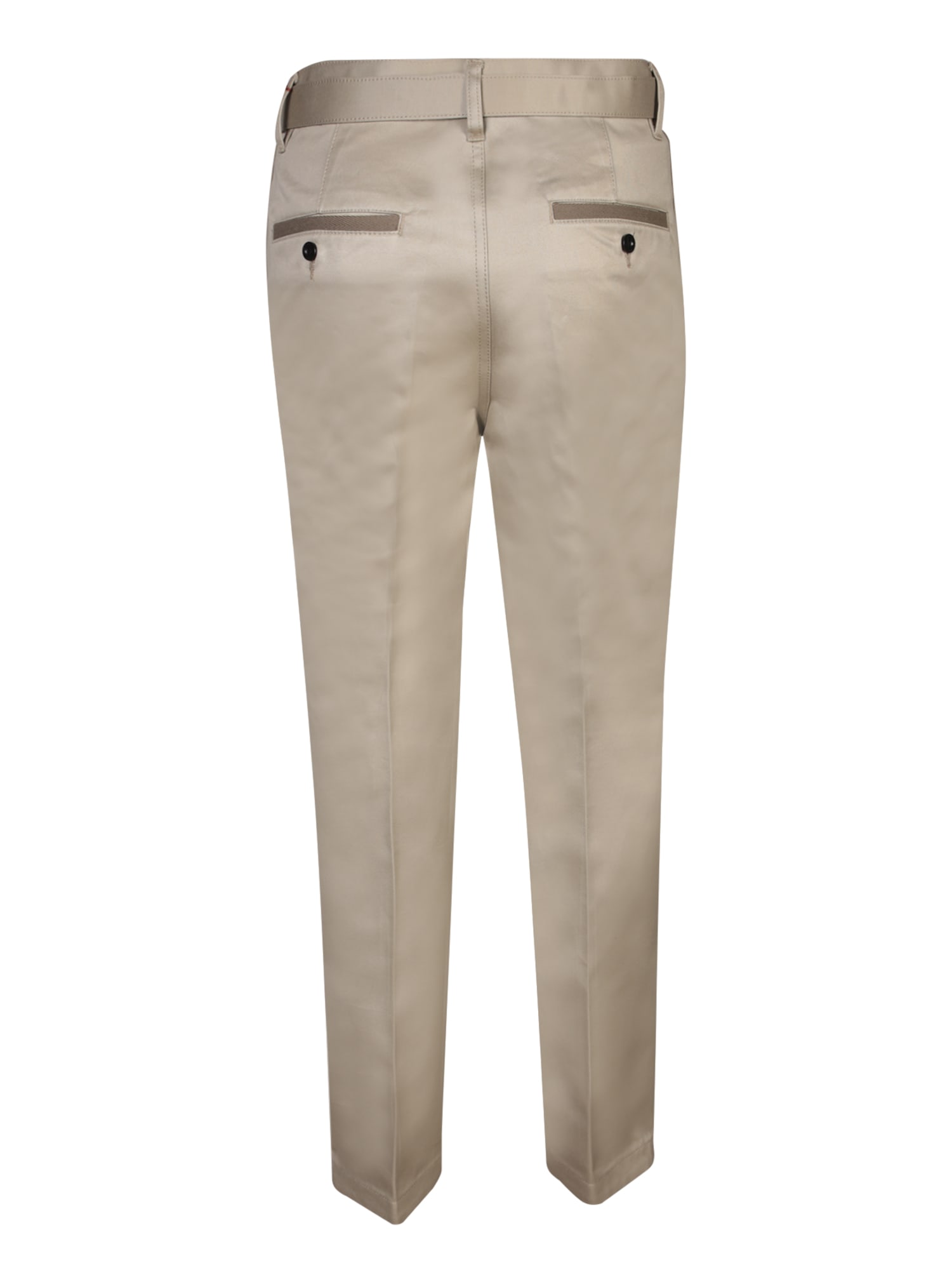 Shop Sacai Beige Chino Trousers