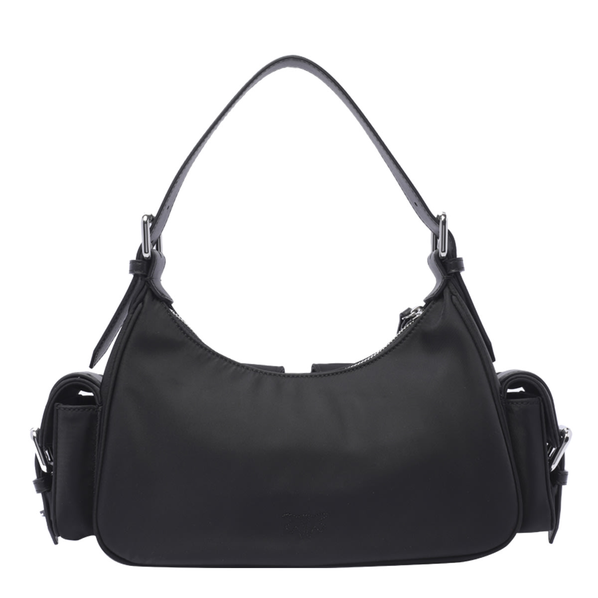 Shop Pinko Cargo Shoulder Bag In Black