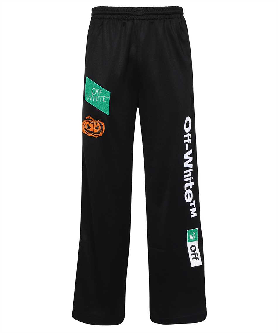 Shop Off-white Patch Track-pants In Black