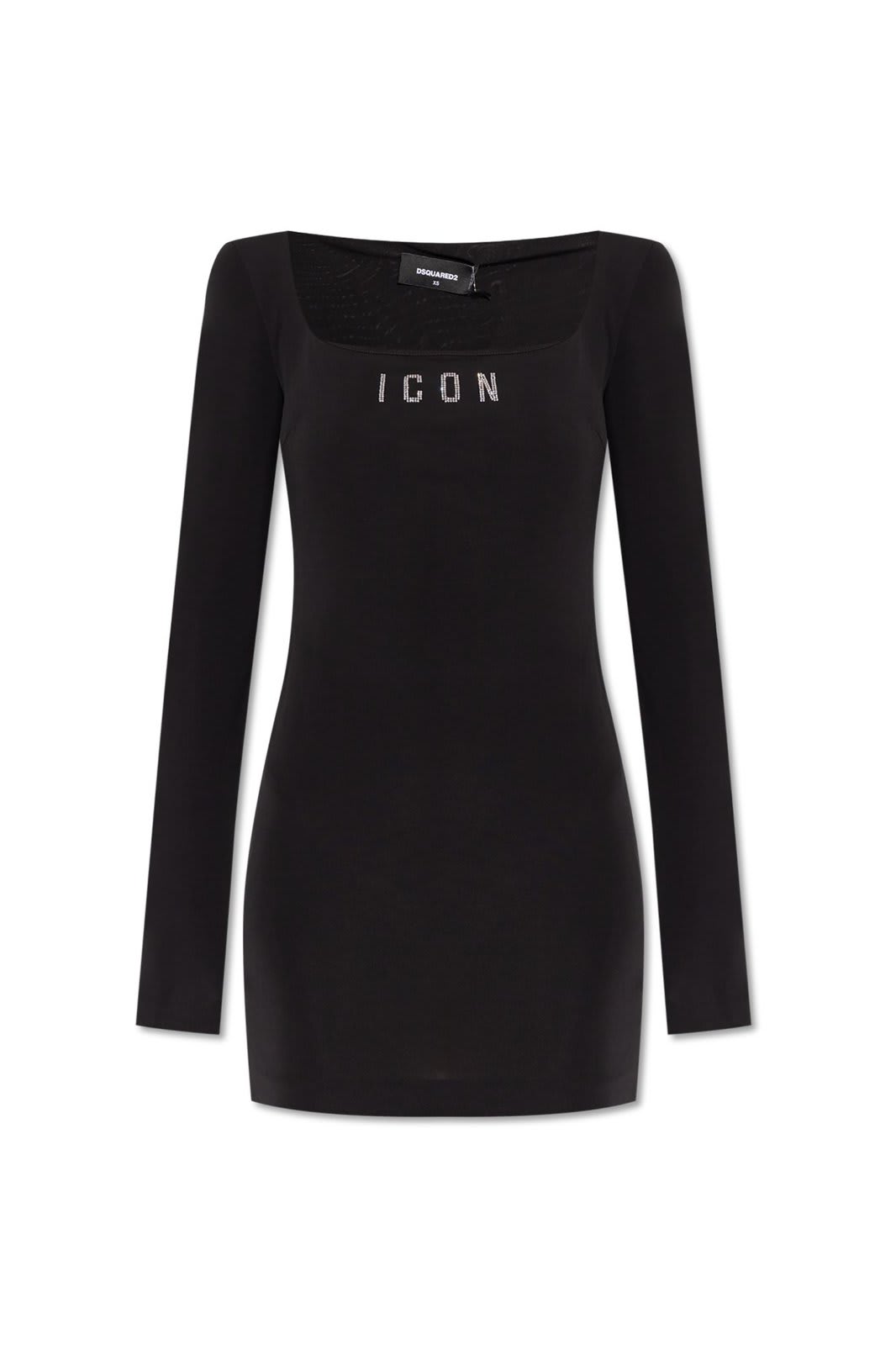 Icon Logo Square Neck Mini Dress