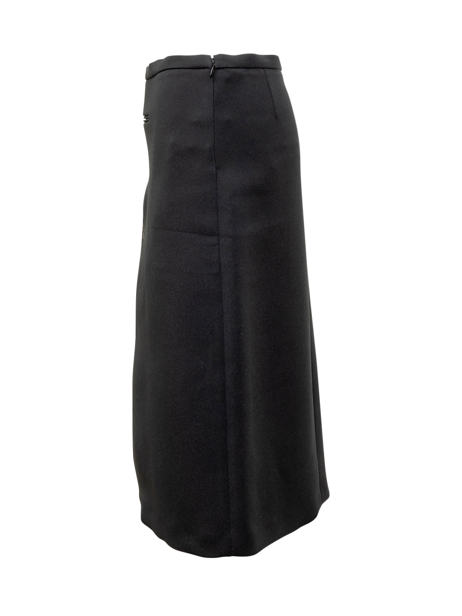 Shop Courrèges Zipped Skirt In Black