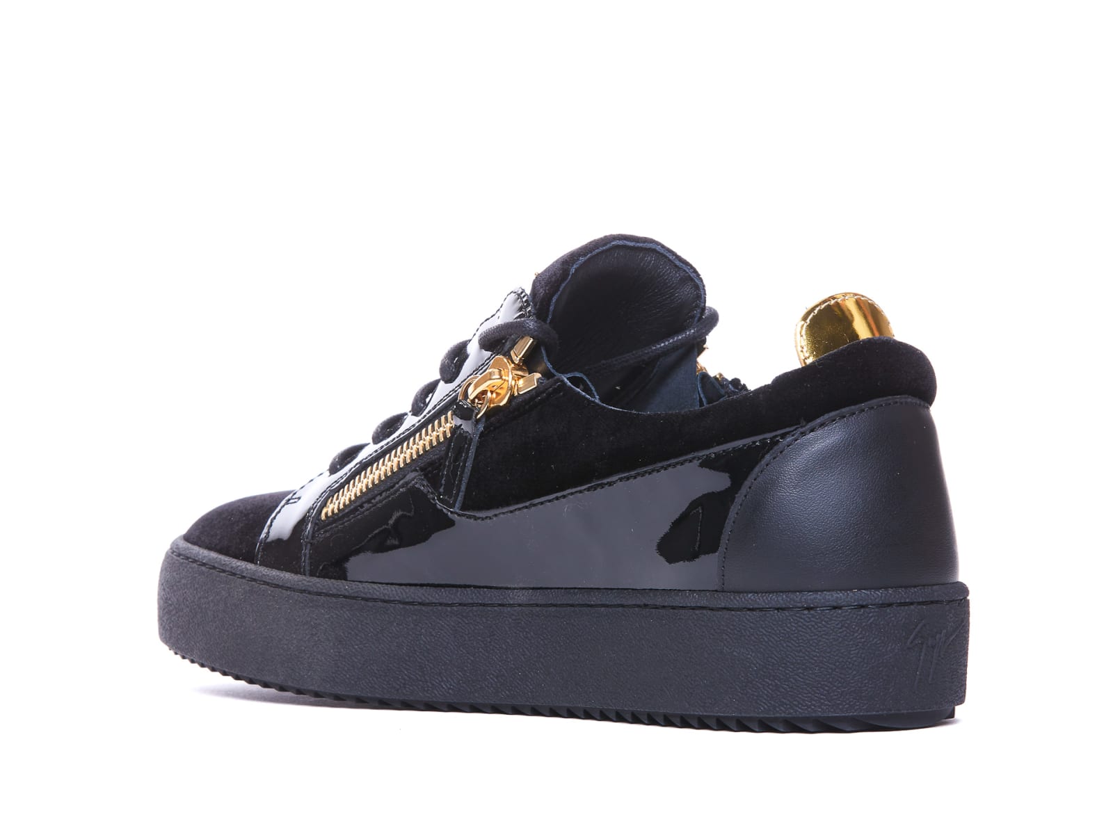 Shop Giuseppe Zanotti Frankie Sneakers In Black