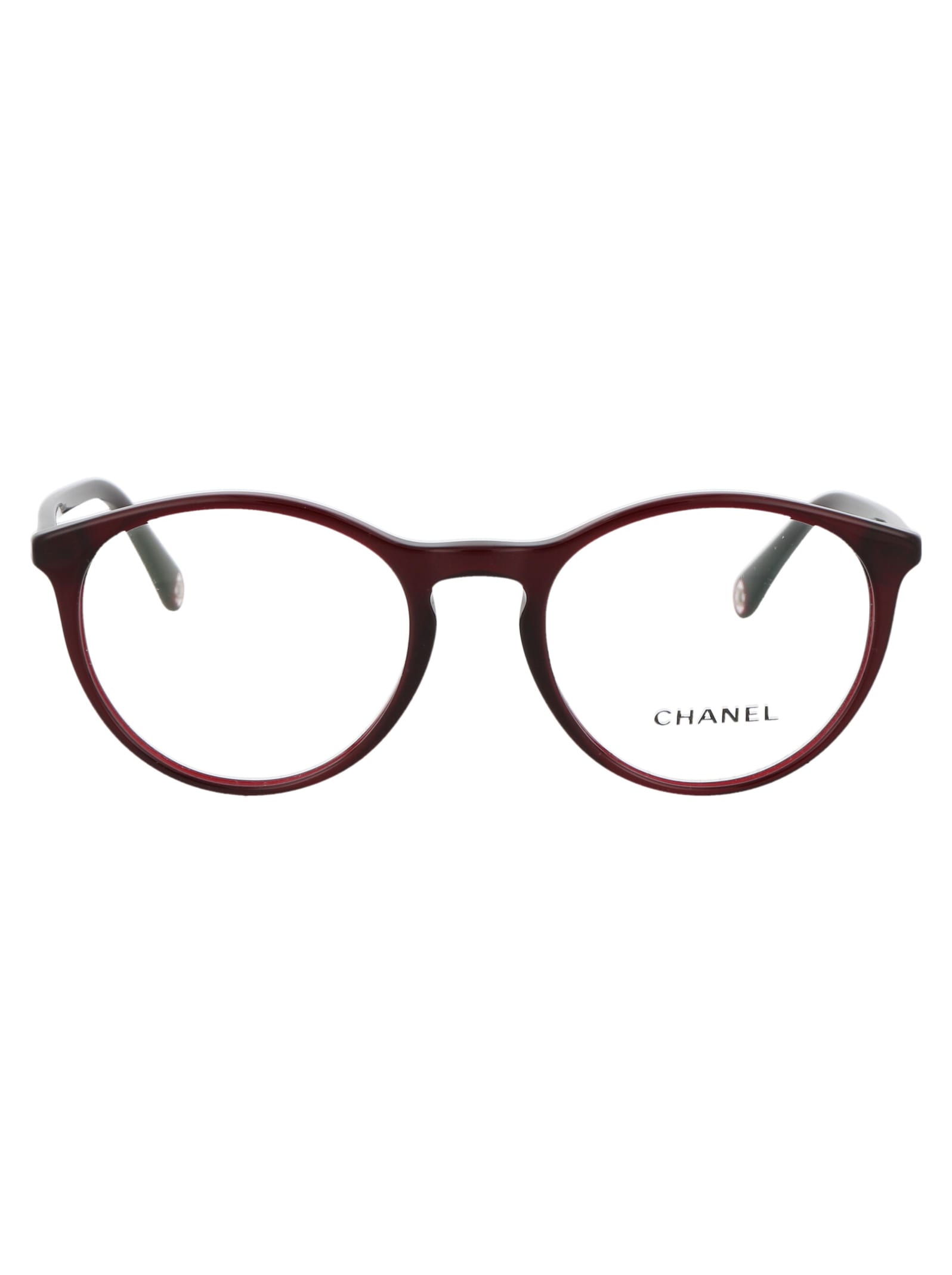 Pre-owned Chanel 0ch3413 Glasses In 1673 Red
