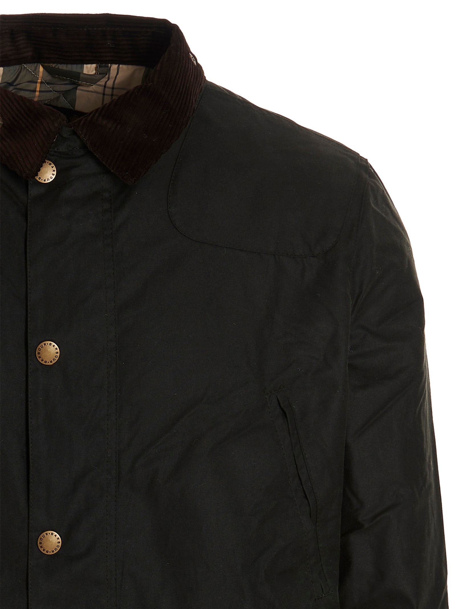 Barbour Reeline Puffer Jackets Green In Green