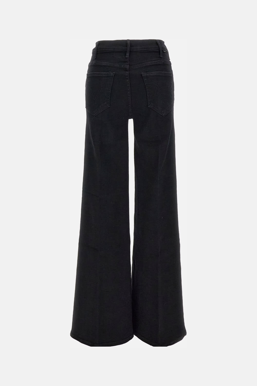 Mother The Hustler Roller Sneak Jeans In Black