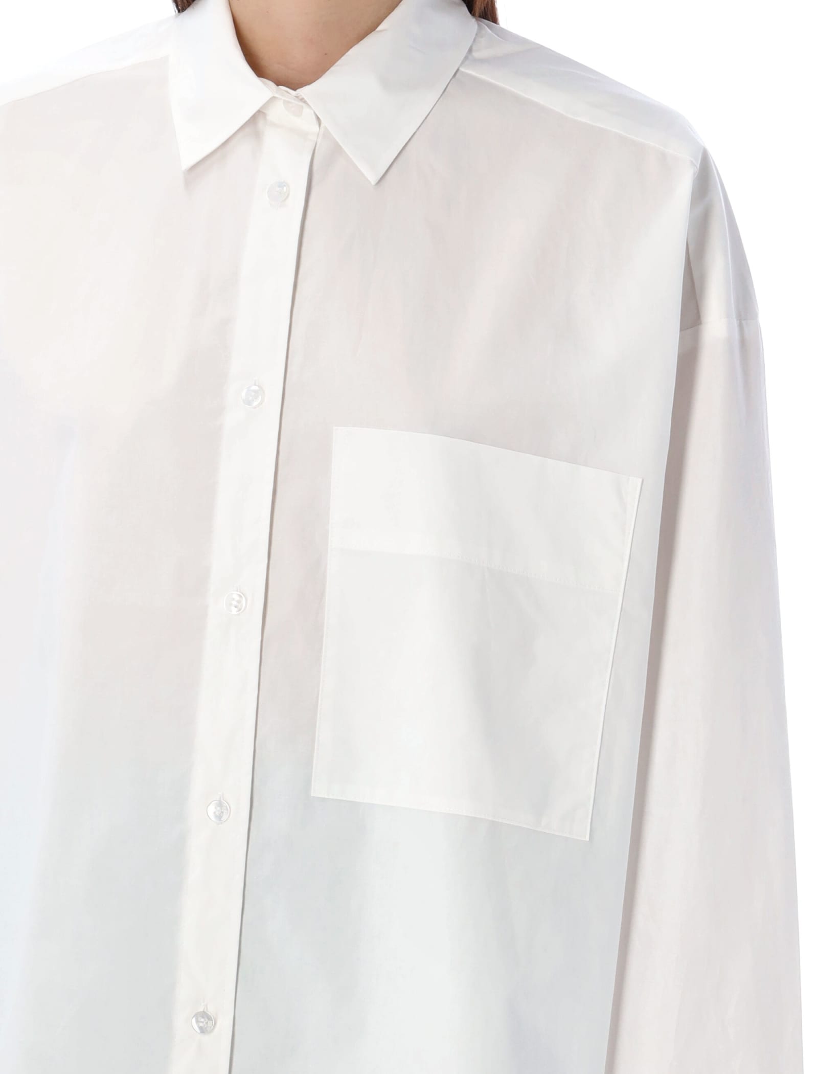 Shop By Malene Birger Derris Shirt In White