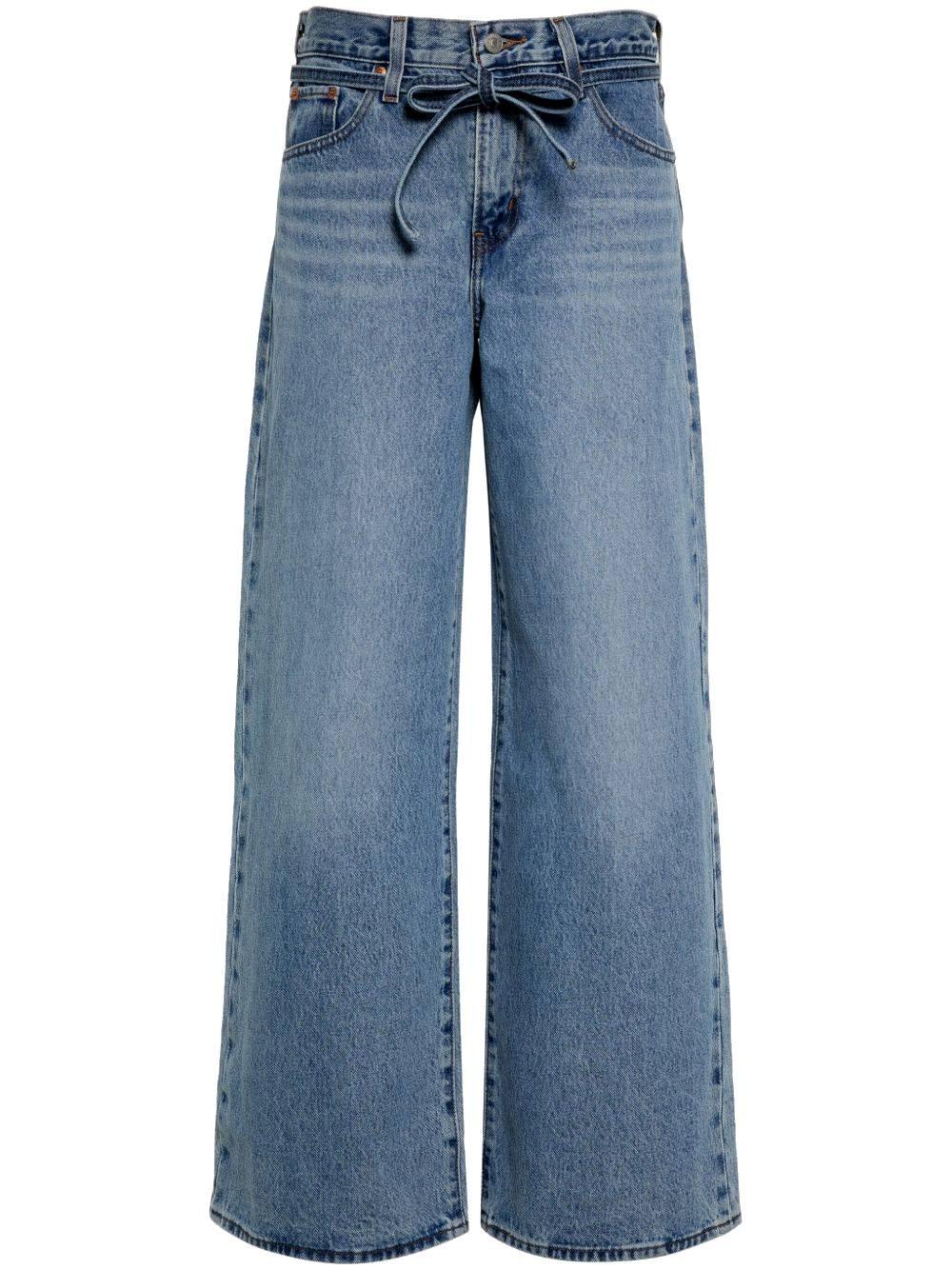 LEVI'S WIDE LEG TIE WAIST JEANS 