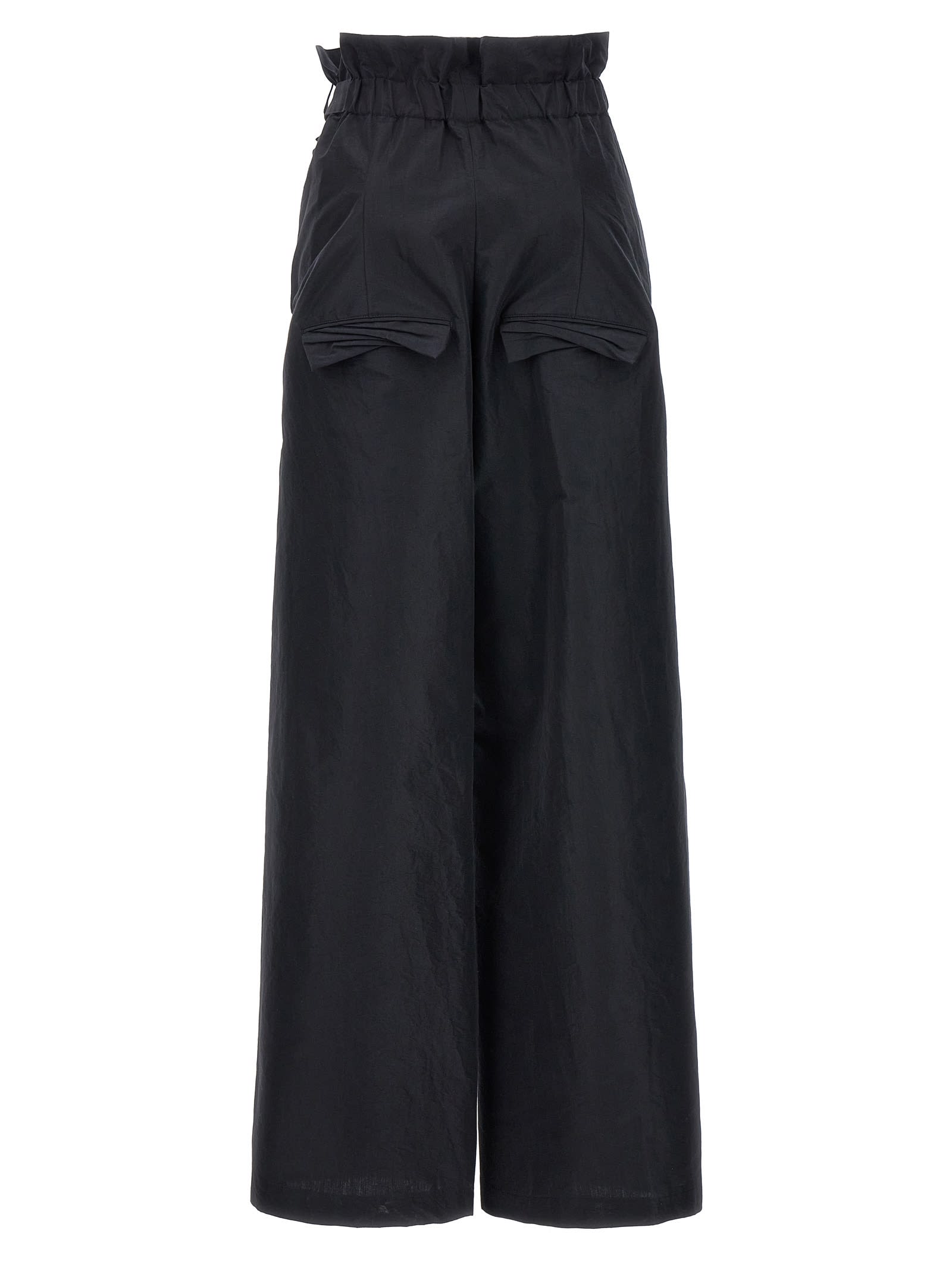 Issey Miyake Black Enfold Trousers