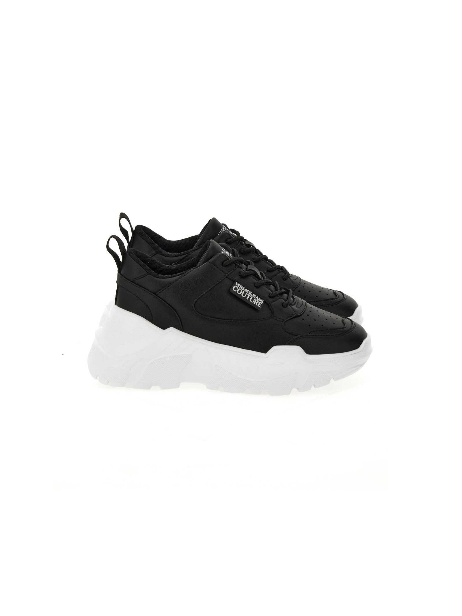 Versace Jeans Couture Black Low Top Sneakers