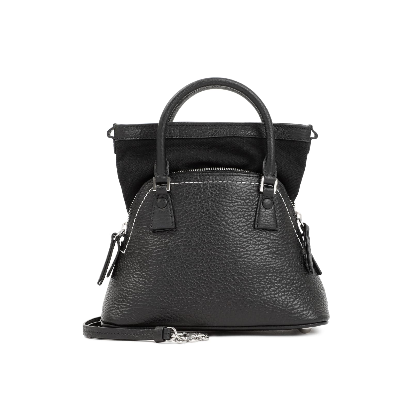 Shop Maison Margiela 5ac Micro Bag In Black