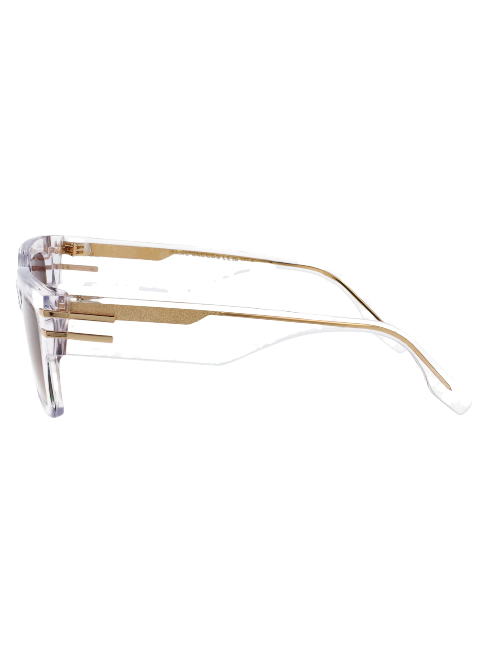 Marc Jacobs Square-frame Sunglasses In Metallic