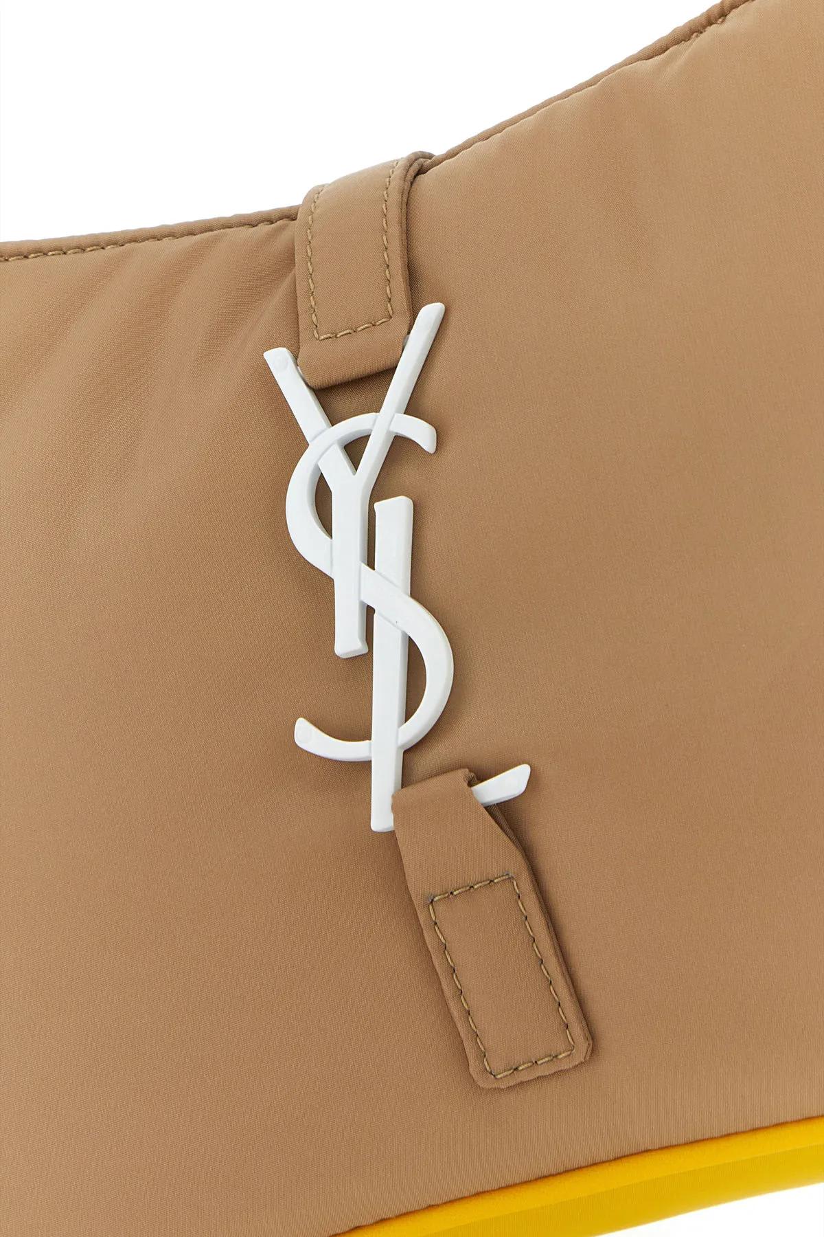 SAINT LAURENT CAPPUCCINO ECONYL® LE 5 À 7 SHOULDER BAG 