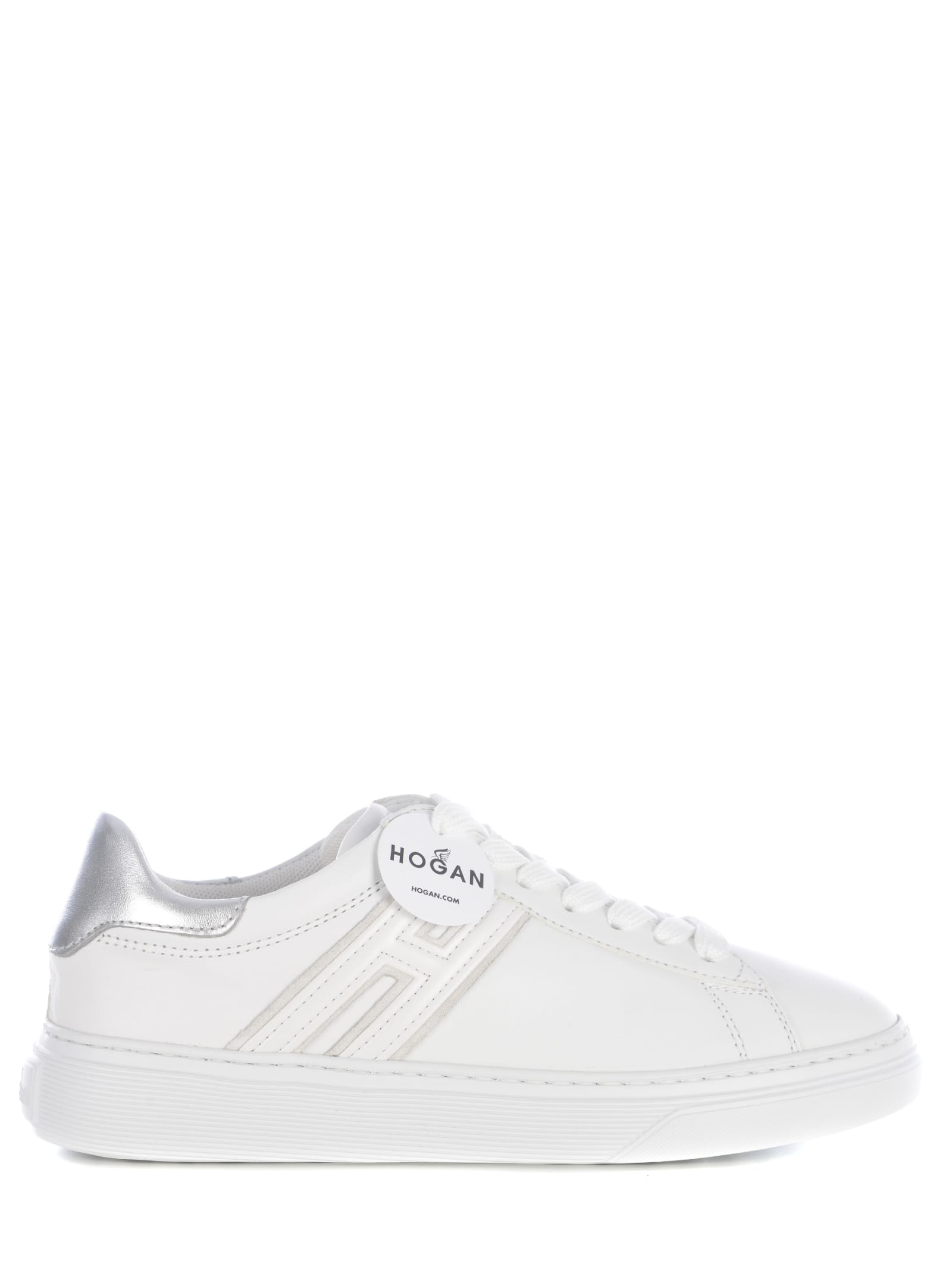 Shop Hogan Sneakers  H365 In Leather In White