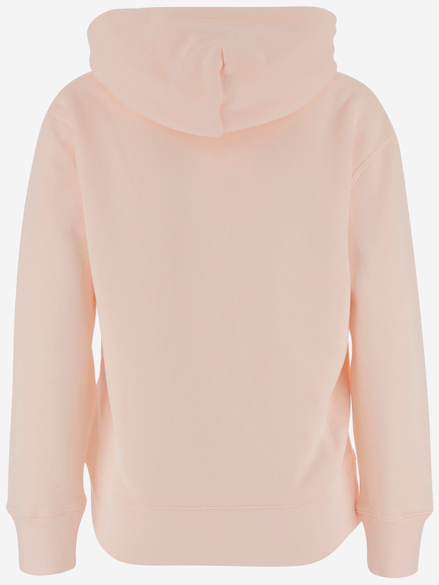 Autry Hooded Sweatshirt With Logo Embroidery And Elasticized Edges In Pink
