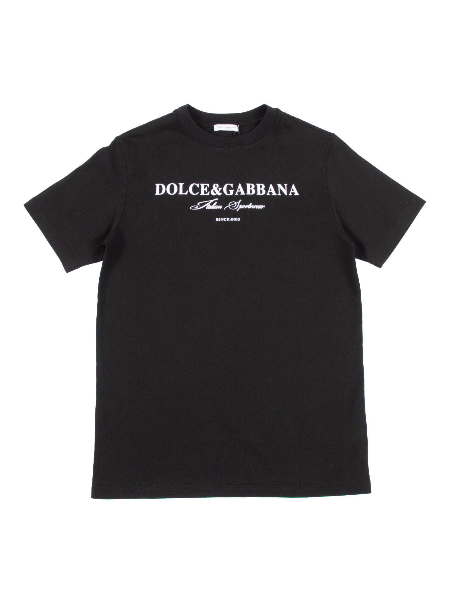 Dolce & Gabbana Black T-shirt For Kids With Logo In Black