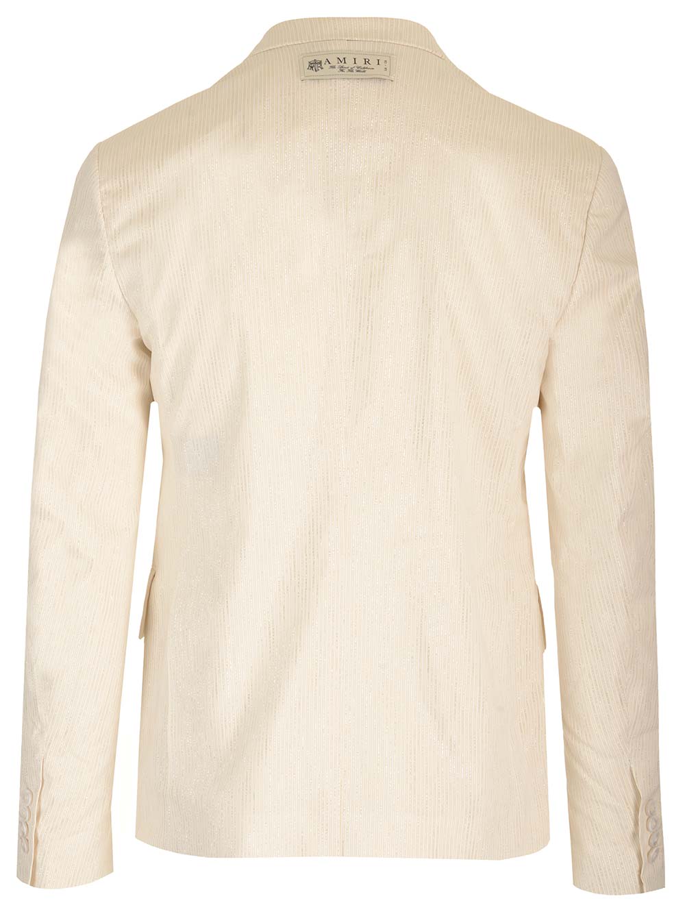 Shop Amiri Double-breasted Blazer In Beige