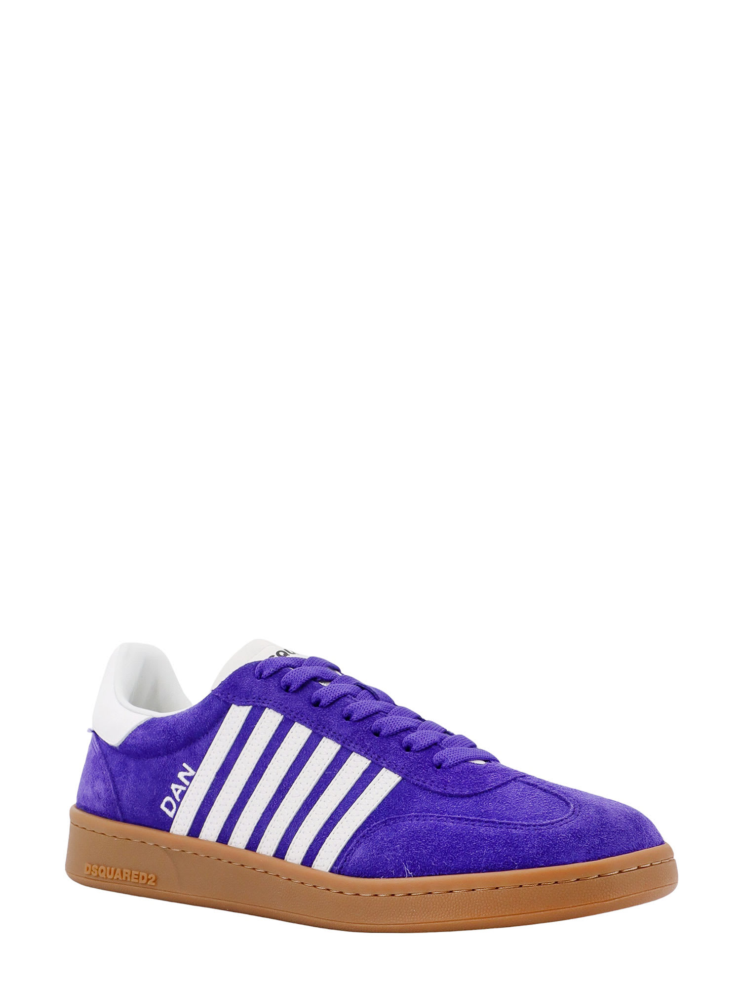 Shop Dsquared2 Boxer Sneakers In Purple