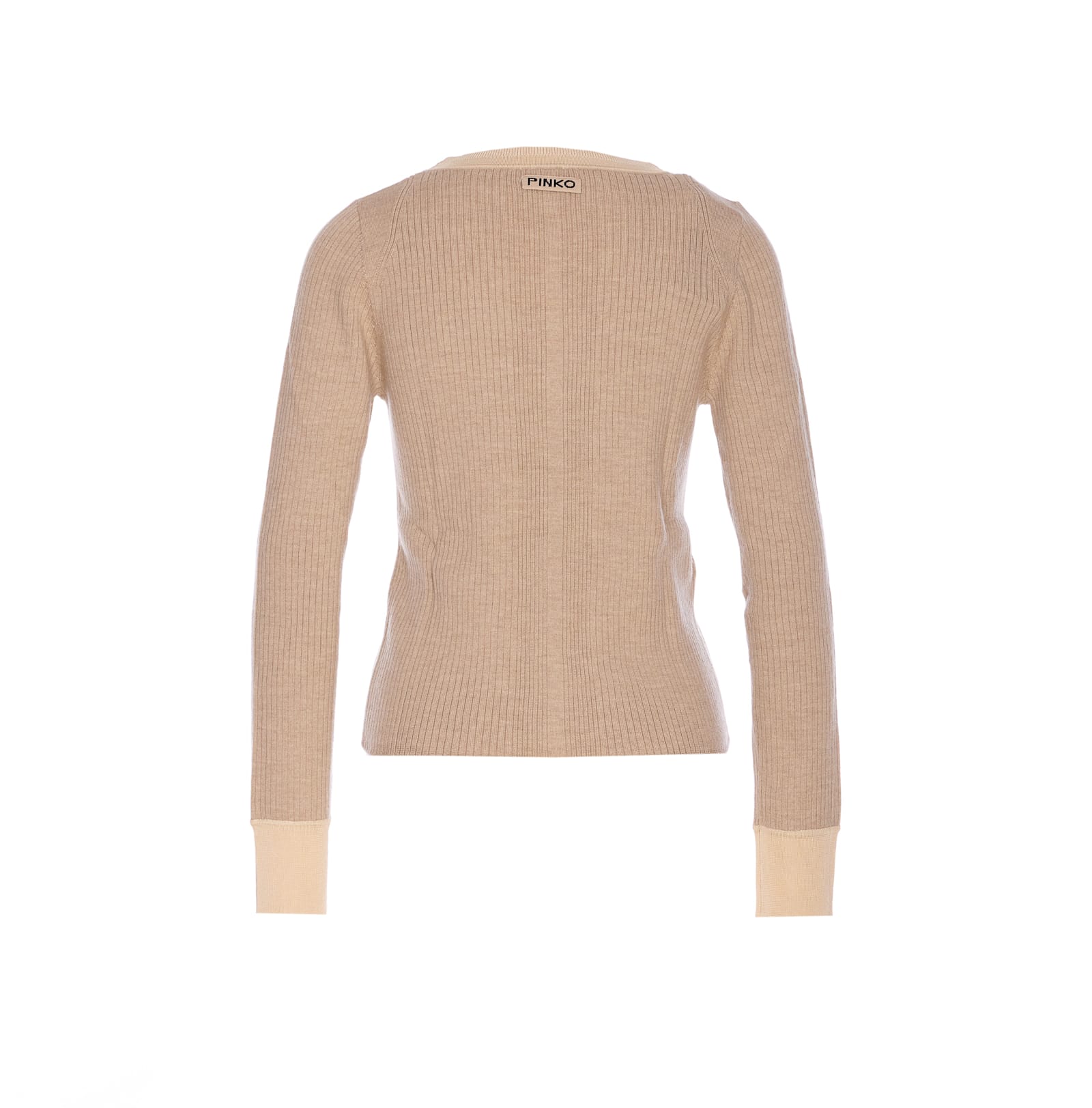 Pinko Beige Santorini Cardigan In Nude