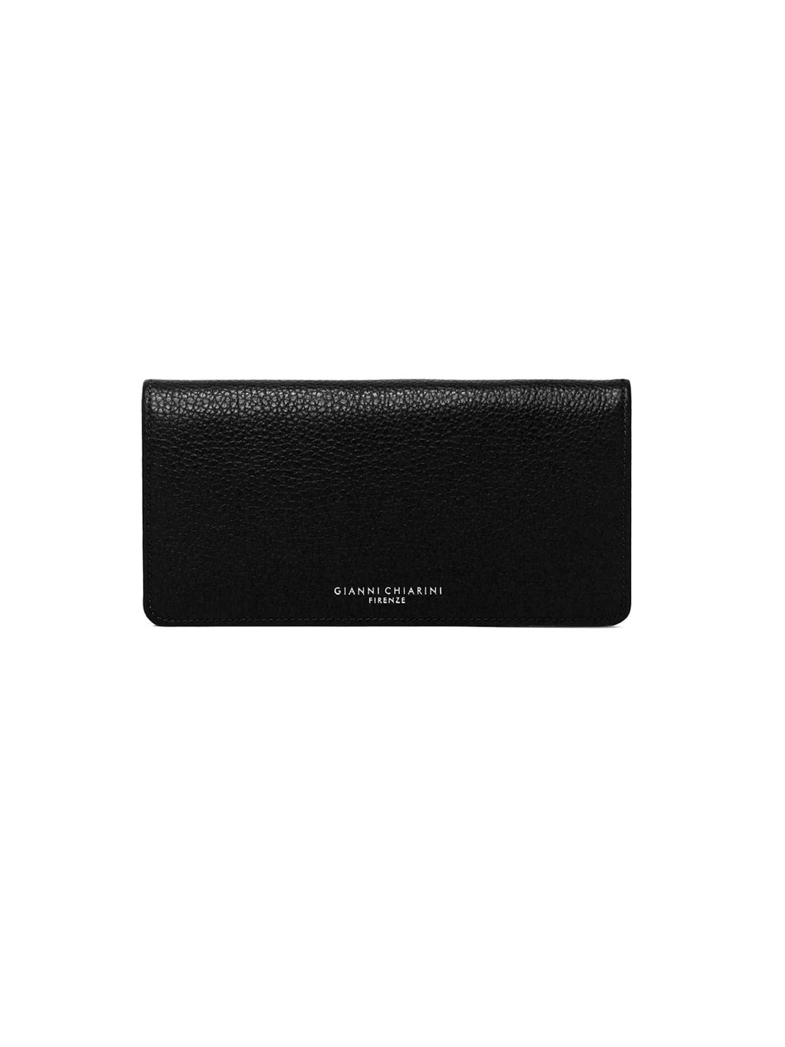 Black Grained Leather Wallet