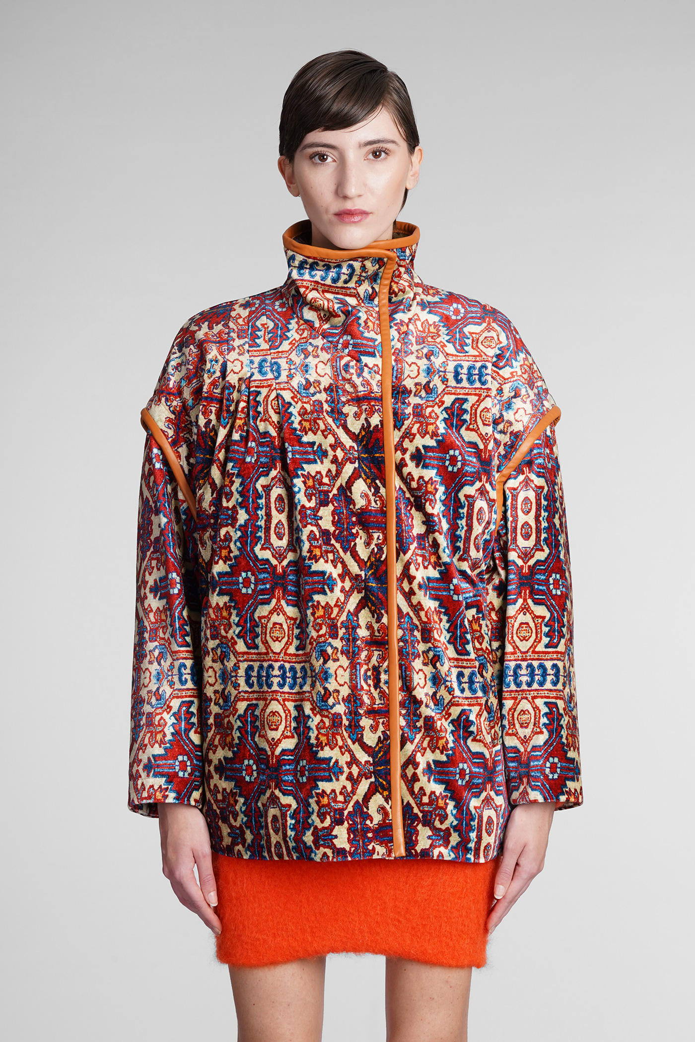 Isabel Marant Greta Coat In Multicolor Wool