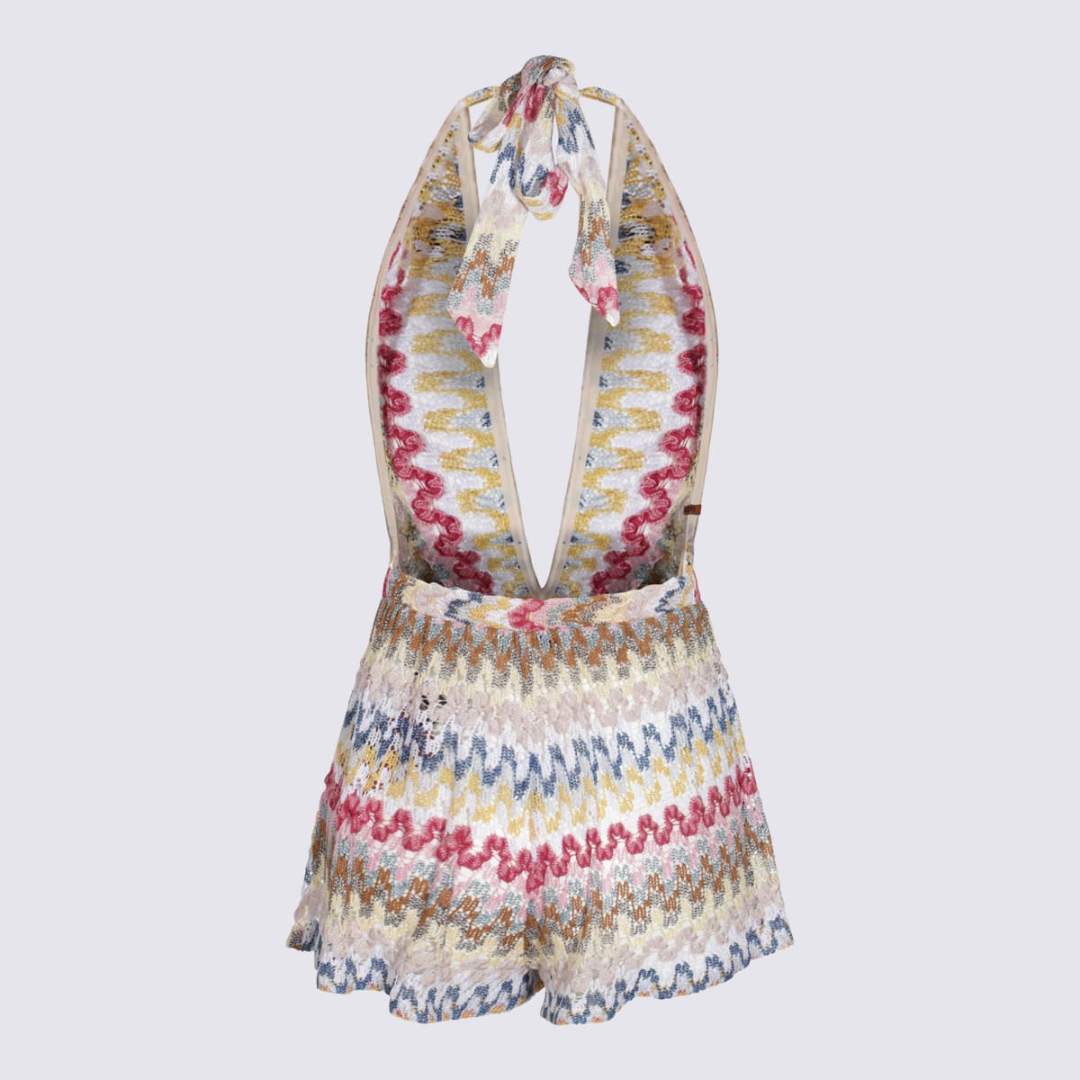 Missoni Multicolor Viscose Jumpsuit In White