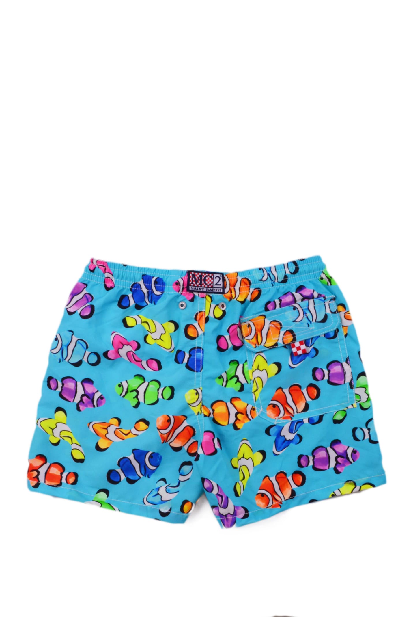 Shop Mc2 Saint Barth Pantaloncini Da Bagno Con Stampa In Multicolor