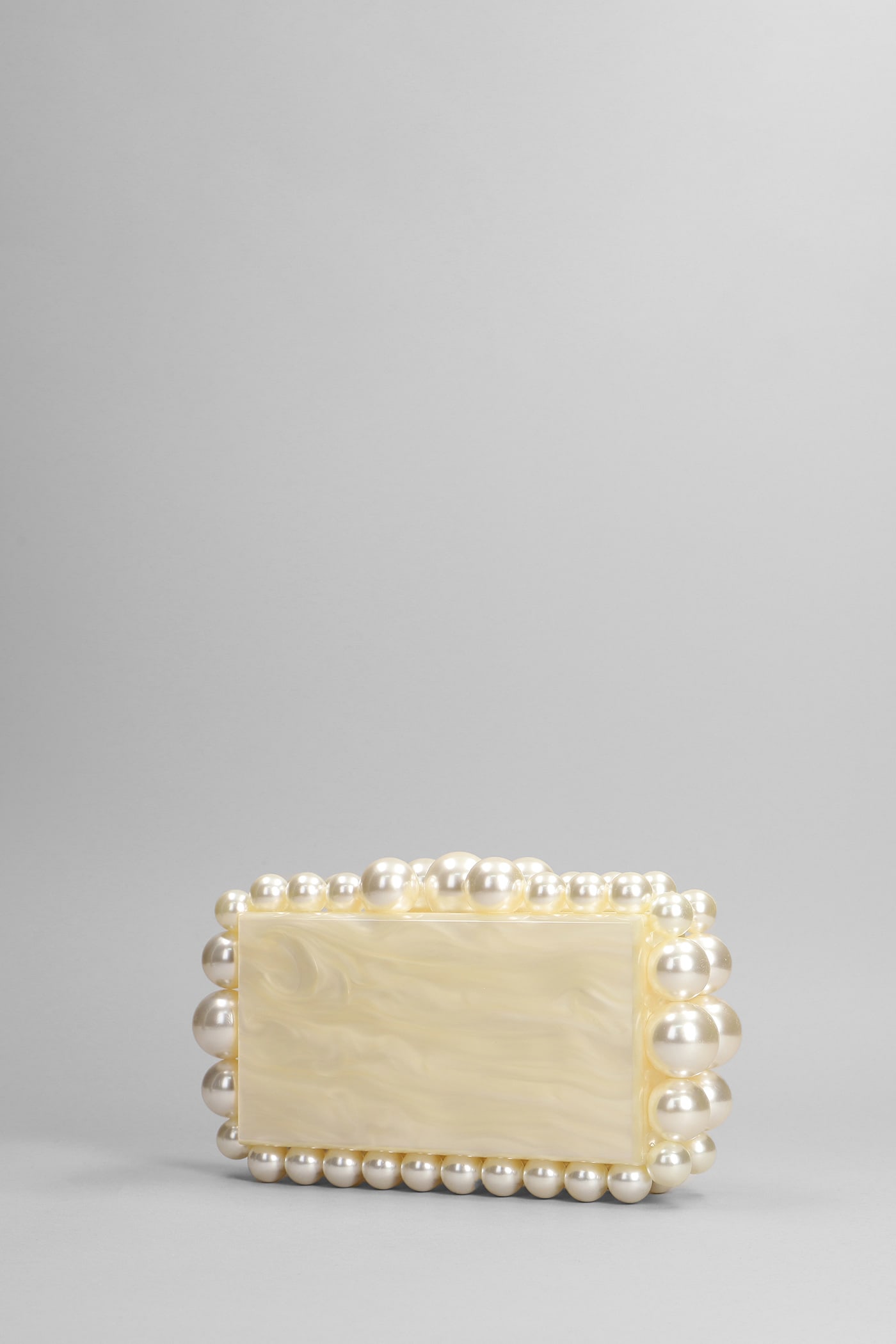 Shop Cult Gaia Eos Hand Bag In White Acrylic In Beige