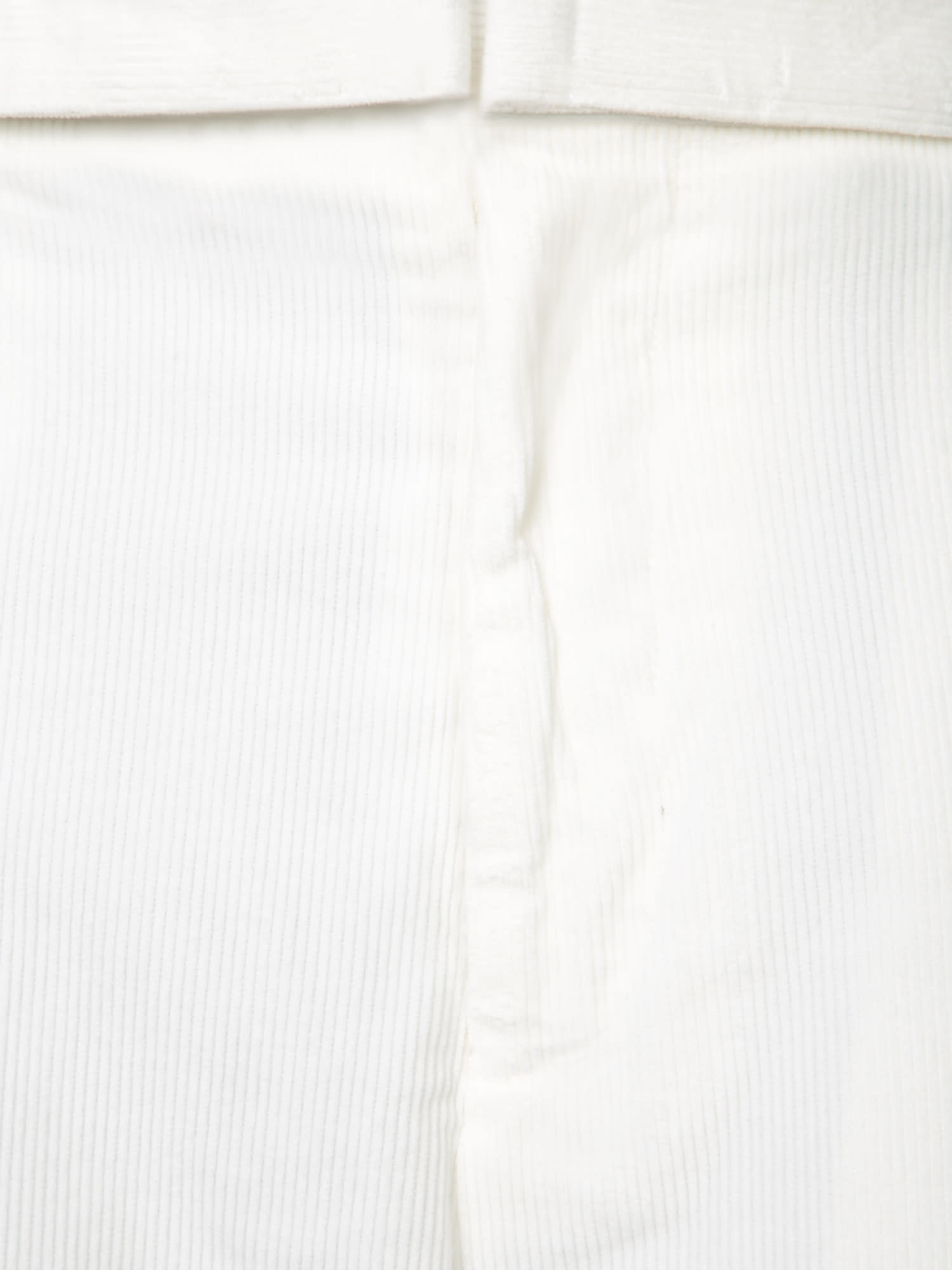 Shop Officine Generale Owen Velvet Trousers In Ecru In Beige