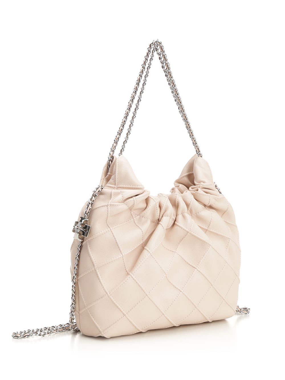 Tory Burch Fleming Drawstring Bag In Pink