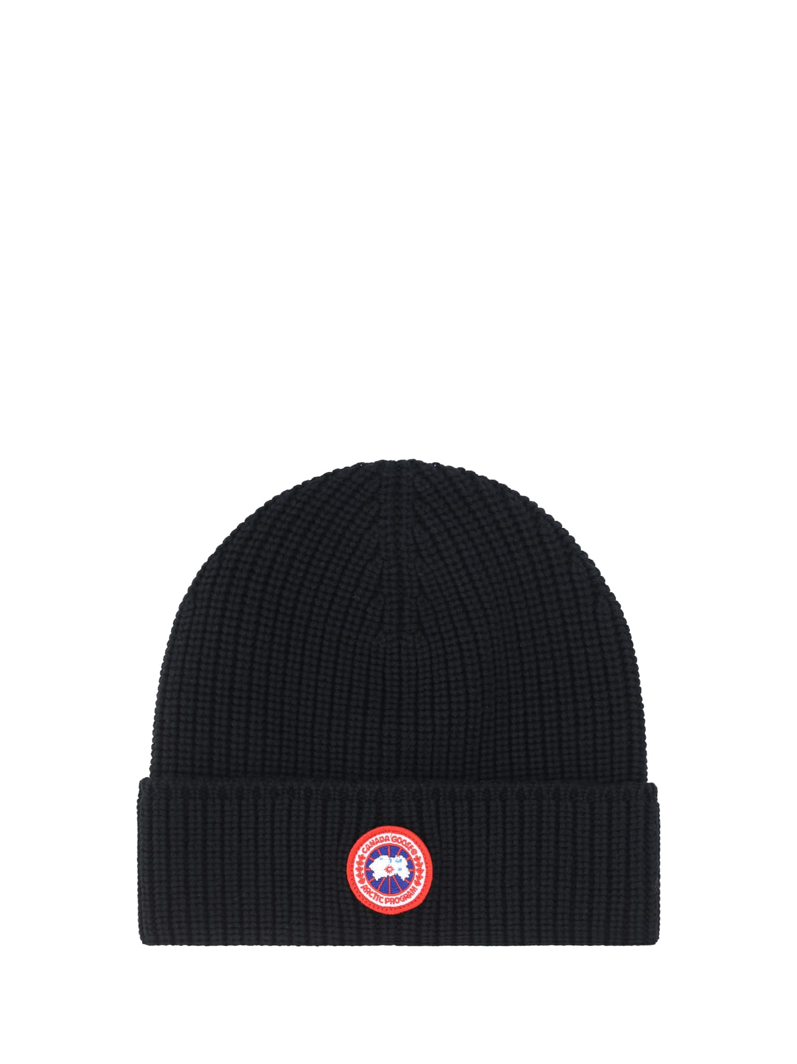 Shop Canada Goose Rib Toque Beanie In Black