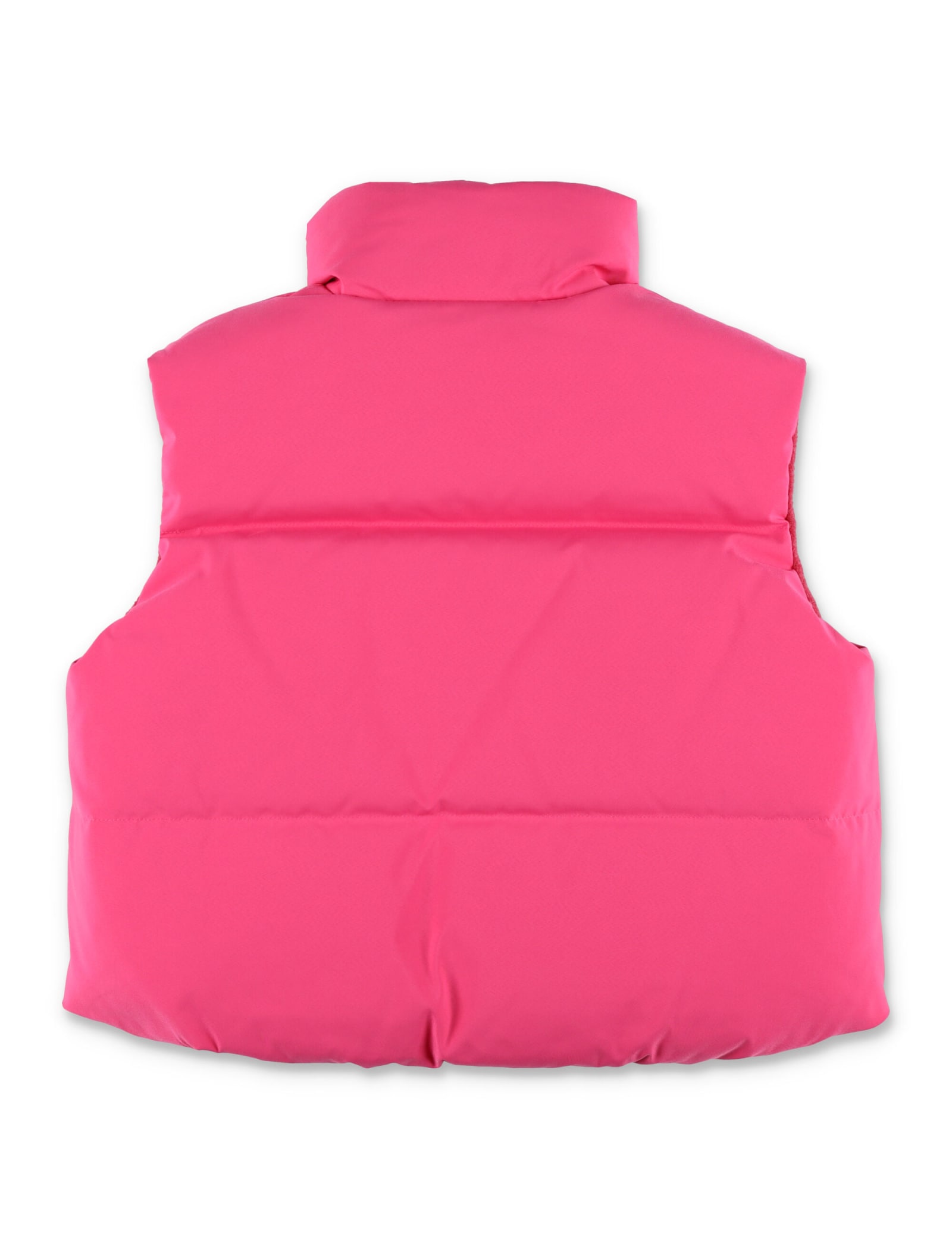 Shop Il Gufo Padded Goose Feather Vest In Fuxia
