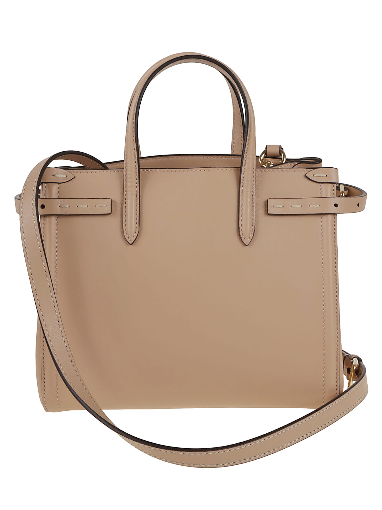 Valentino Antibes Small Calfskin Tote Bag In Sand