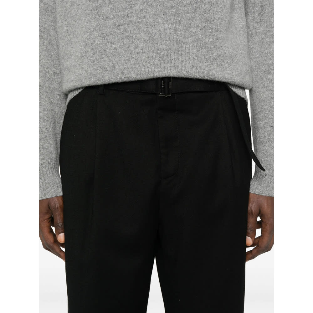 Canali Casual Pants With Belt Loops In Black