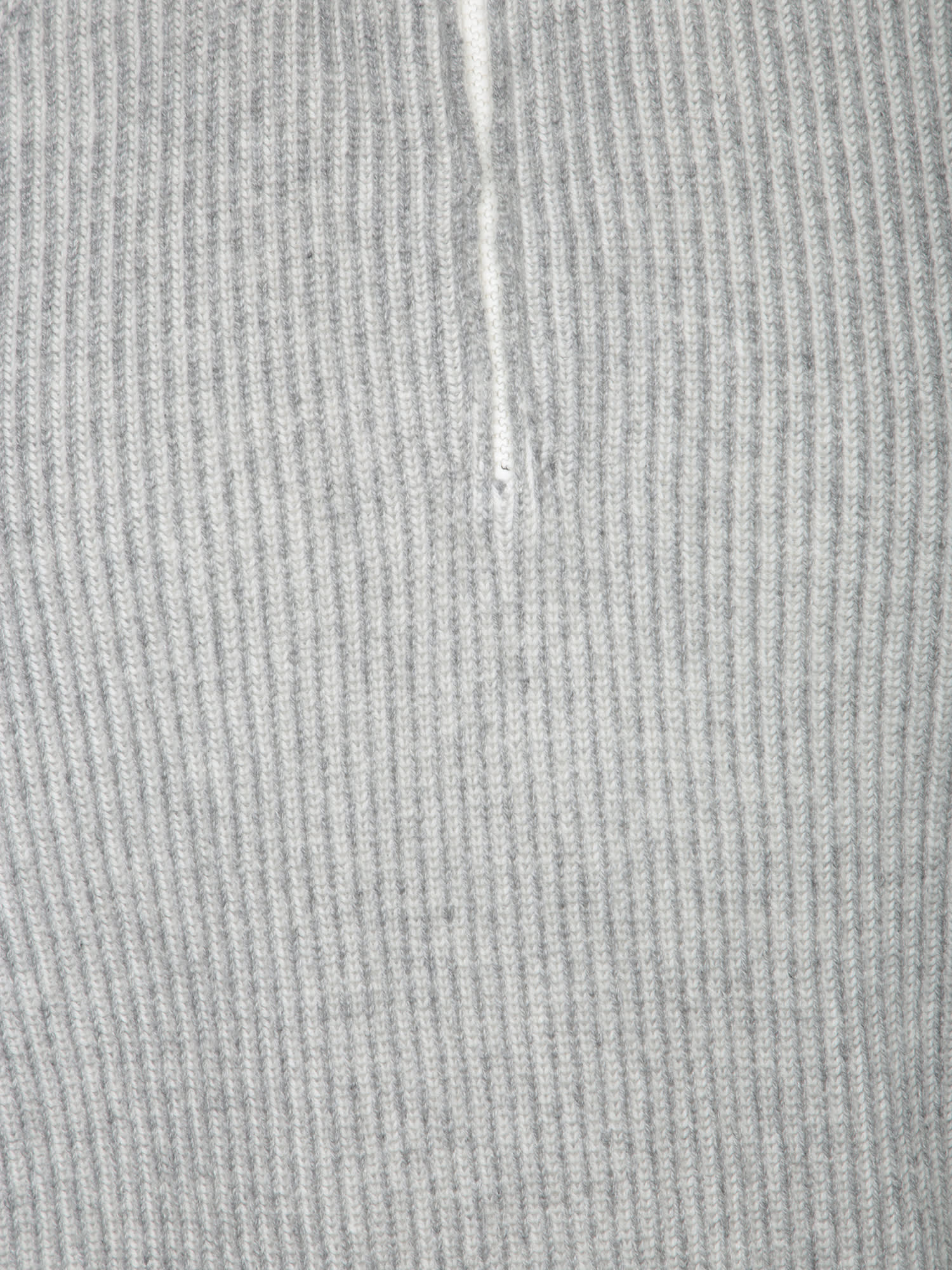 Brunello Cucinelli Ribbed Cashmere Funnel-neck Sweater With Raglan Sleeves In Gray